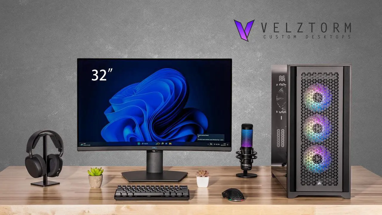 Alt view image 2 of 7 - Velztorm Aciex 3D Gaming Desktop PC (AMD Ryzen 7 7800X3D, GeForce RTX 3070 8GB, 64GB DDR5, 4TB PCIe SSD + 6TB HDD (3.5), 360mm AIO, RGB Fans, 1000W PSU, WiFi 6, Win11Home) VELZ0077