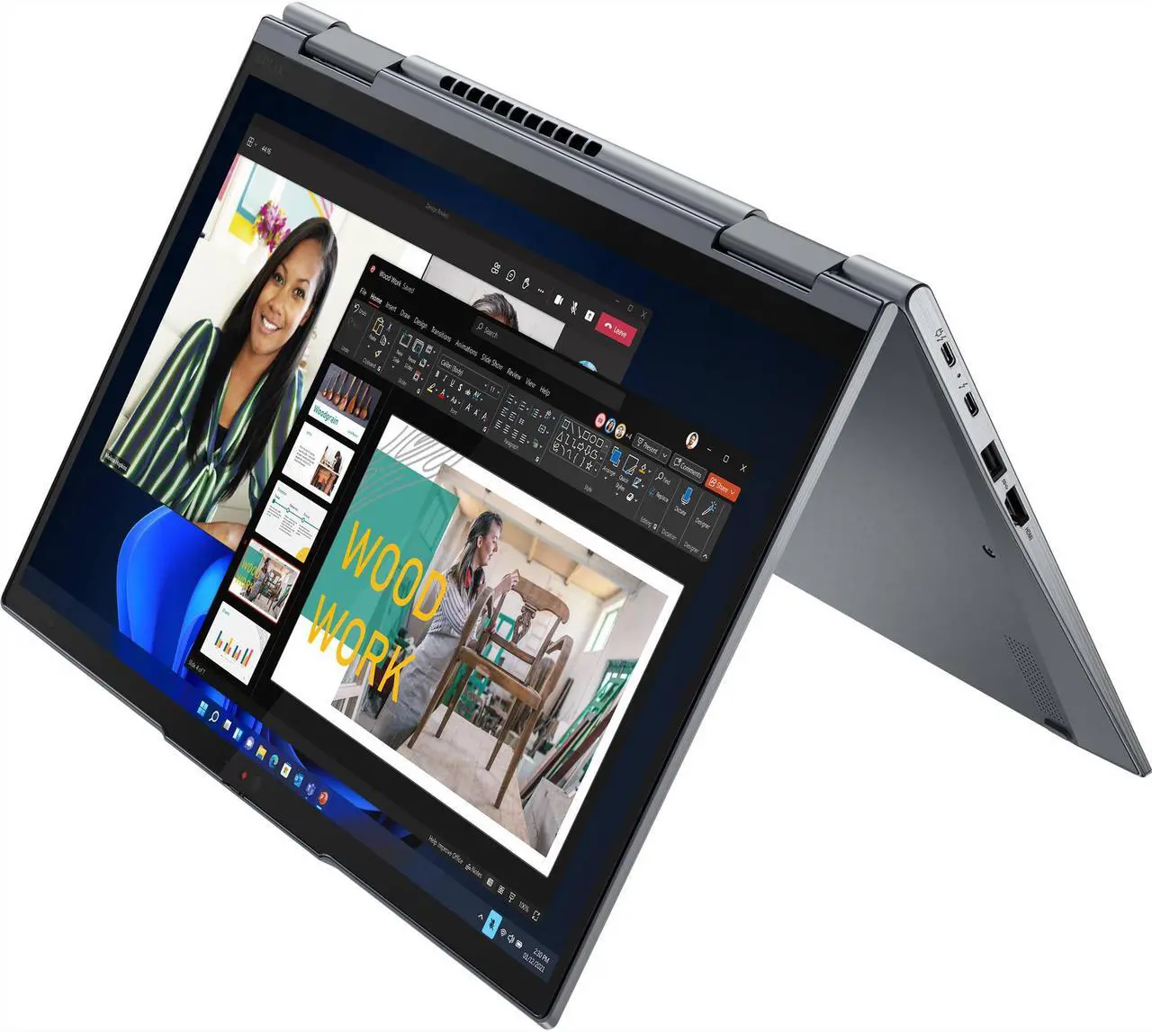 Alt view image 5 of 7 - Lenovo ThinkPad X1 Yoga Gen 6 Home & Business 2-in-1 Laptop (Intel i7-1185G7 4-Core, 32GB RAM, 1TB PCIe SSD, Intel Iris Xe, 14.0" 60 Hz Touch Wide UXGA (1920x1200), Win 10 Pro) Refurbished