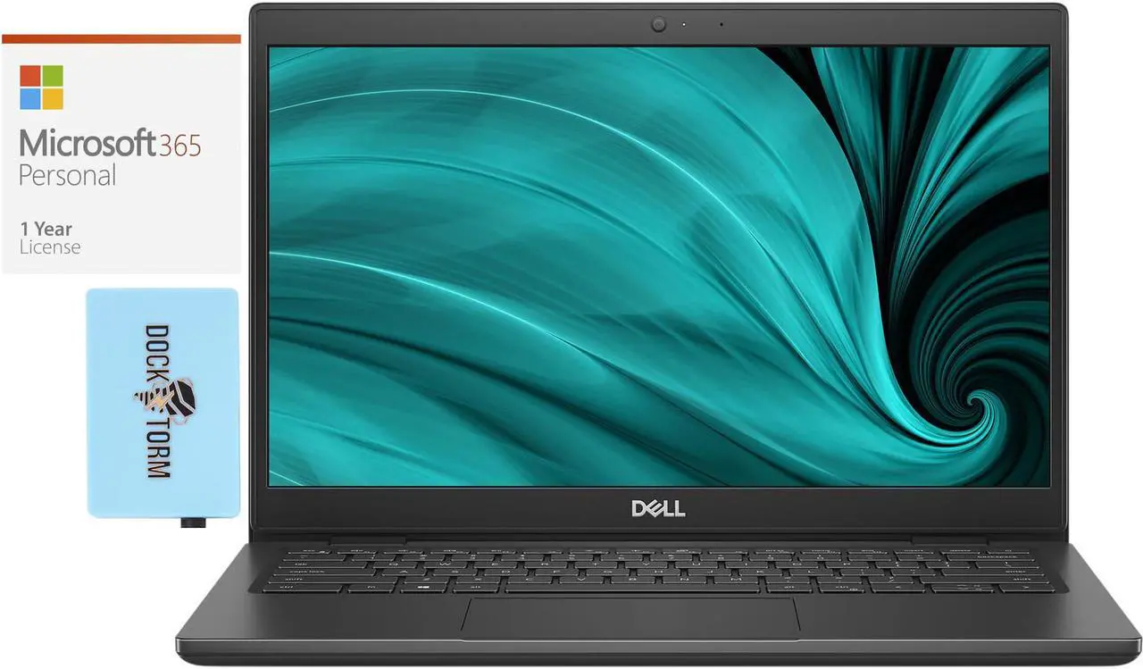 Main image of Dell Latitude 3420 Home & Business Laptop (Intel i7-1165G7 4-Core, 14.0" 60Hz Full HD (1920x1080), Intel Iris Xe, 16GB RAM, 2TB PCIe SSD, Win 10 Pro) with Microsoft 365 Personal , Dockztorm Hub