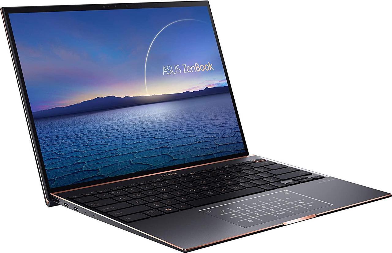 Alt view image 2 of 7 - ASUS ZenBook S Business Laptop 13.9" Touchscreen 3.3K (Intel i7-1165G7 2.80GHz, Intel Iris Xe, 16GB RAM, 2TB PCIe SSD, Backlit KB, 2 Thunderbolt 4, WiFi 6, Bluetooth 5.2, Win 10 Pro)