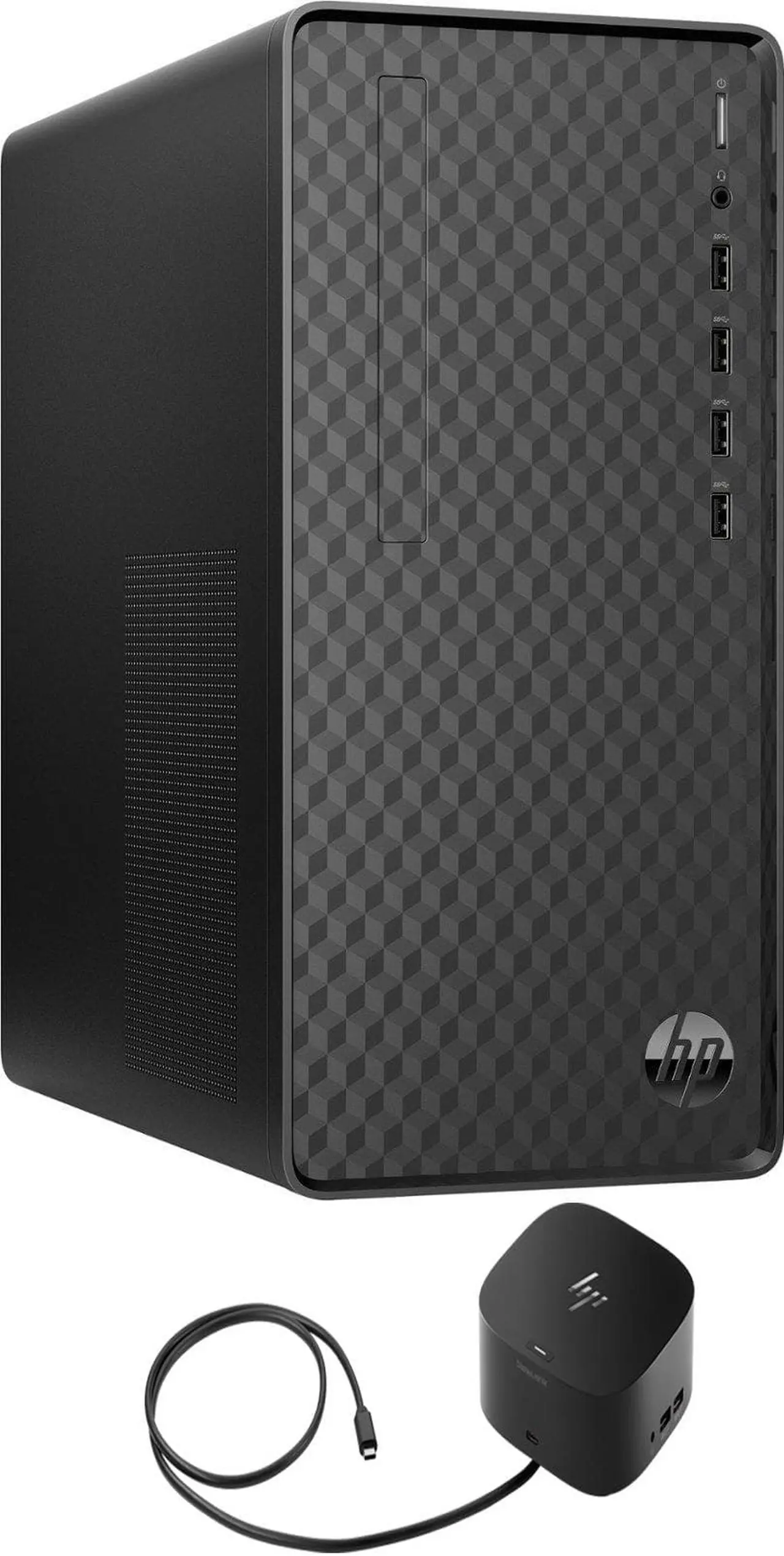 Main image of HP M01 F3214 Home & Business Desktop (AMD Ryzen 3 5300G 4-Core, AMD Radeon, 32GB RAM, 2TB m.2 SATA SSD, Wifi, USB 3.2, HDMI, Bluetooth, Win 11 Pro) with G2 Universal Dock