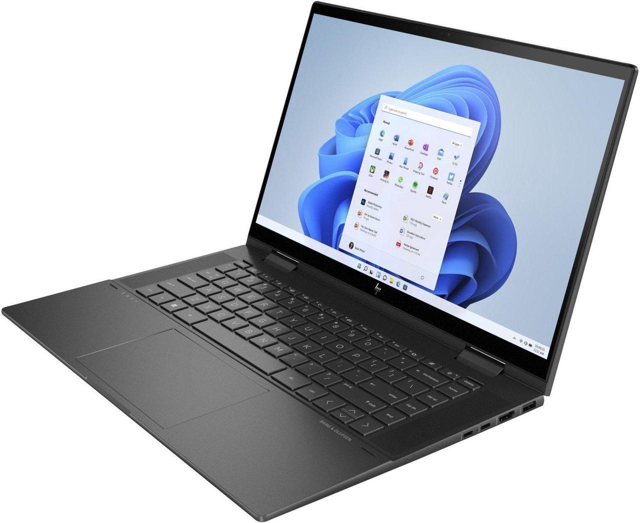 Alt view image 3 of 7 - HP Envy x360  2-in-1 Laptop 15.6" Touchscreen FHD OLED Display (AMD Ryzen 7 5825U 8-Core, AMD Radeon, 64GB RAM, 1TB PCIe SSD, Backlit KYB, WiFi 6, SDXC Reader, Win 10 Pro)