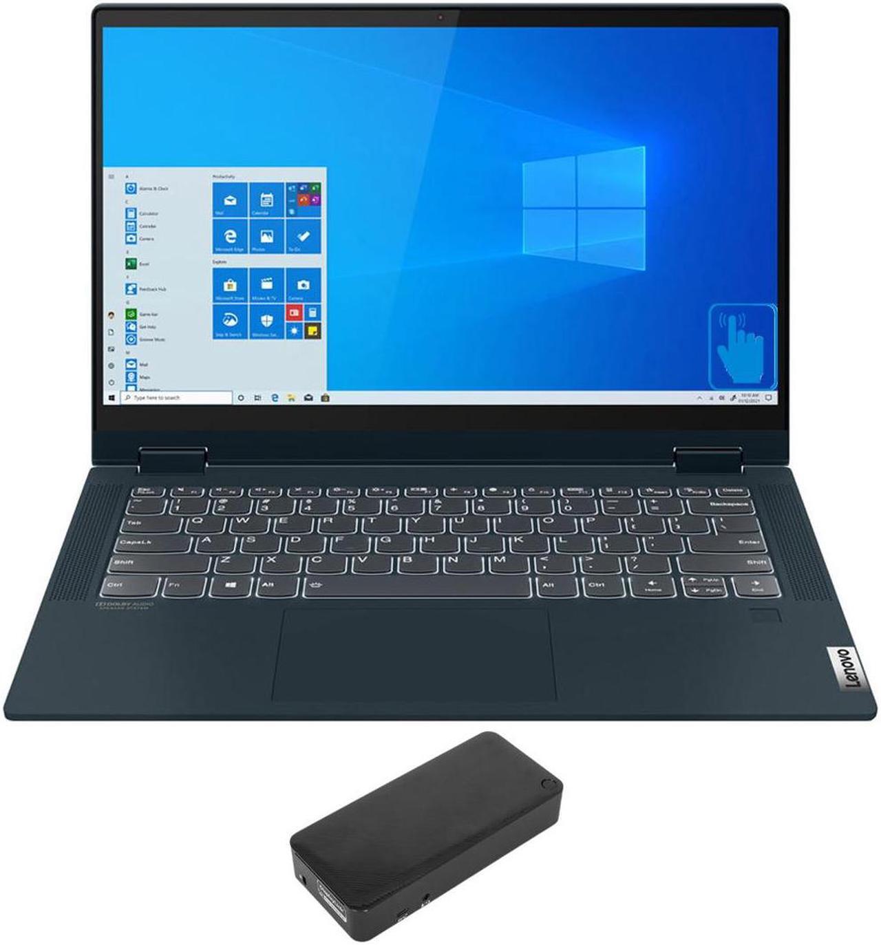 Main image of Lenovo IdeaPad Flex 5 14ALC05 Home & Business Laptop (AMD Ryzen 7 5700U 8-Core, 14.0" 60Hz Touch Full HD (1920x1080), AMD Radeon, 16GB RAM, 2TB PCIe SSD, Backlit KB, Win 11 Pro) with DV4K Dock