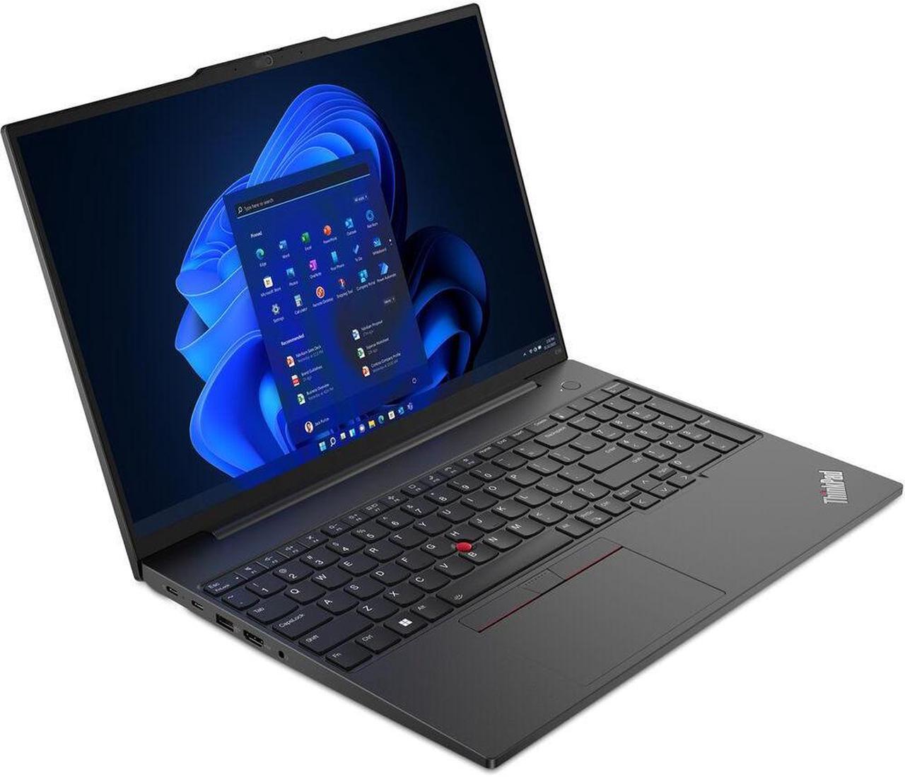 Alt view image 2 of 7 - Lenovo ThinkPad E16 Gen 1 Home & Business Laptop (AMD Ryzen 5 7530U 6-Core, 24GB RAM, 512GB PCIe SSD, AMD Radeon, 16.0" 60 Hz Wide UXGA (1920x1200), Fingerprint, Wifi, Win 10 Pro) Refurbished