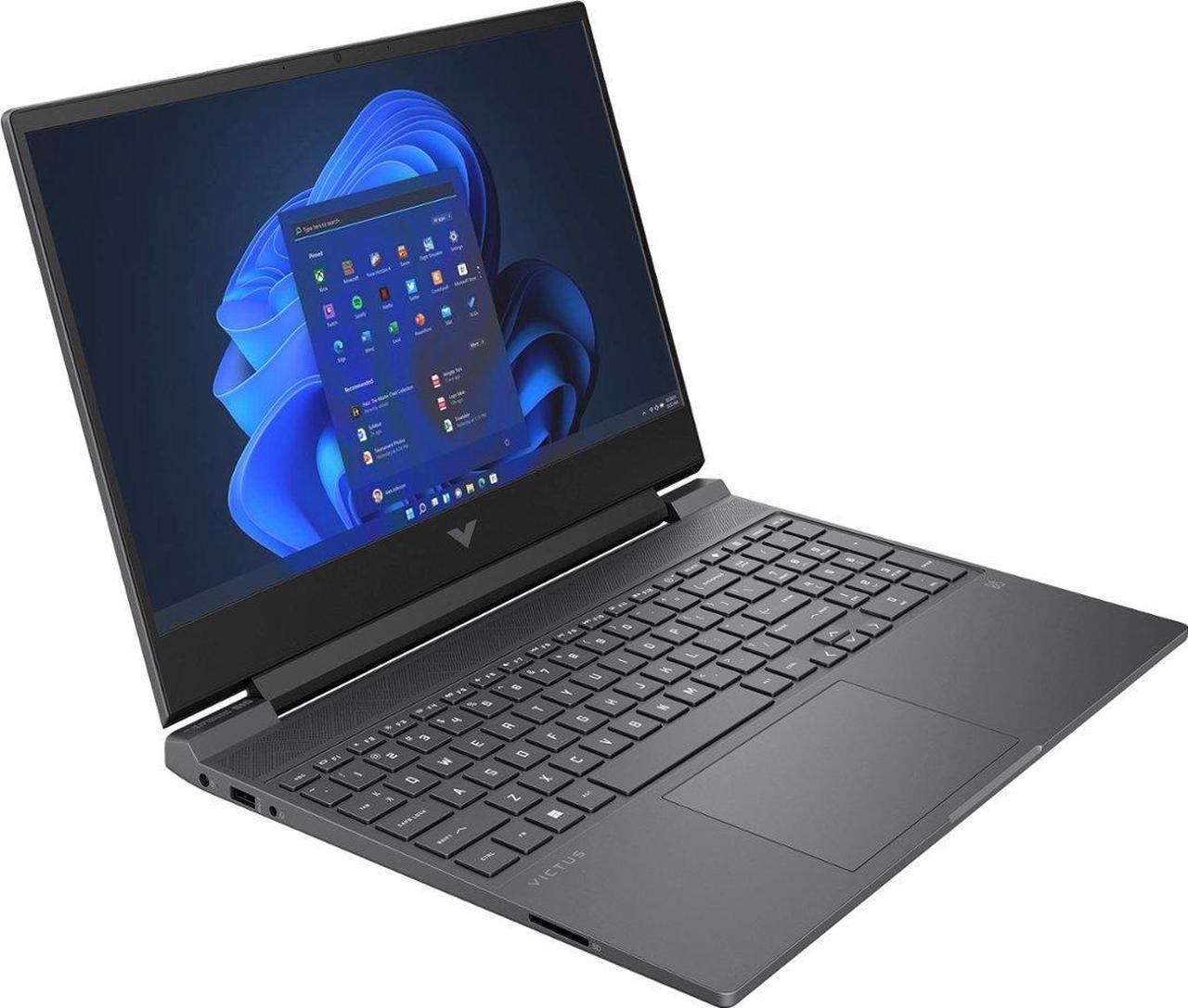 Alt view image 2 of 6 - HP Victus 15-fb Gaming Laptop (AMD Ryzen 5 7535HS 6-Core, 8GB DDR5 4800MHz RAM, 1TB PCIe SSD, GeForce RTX 2050, 15.6" 144 Hz Full HD (1920x1080), Wifi, Bluetooth, Backlit KB, Win 11 Pro) Refurbished