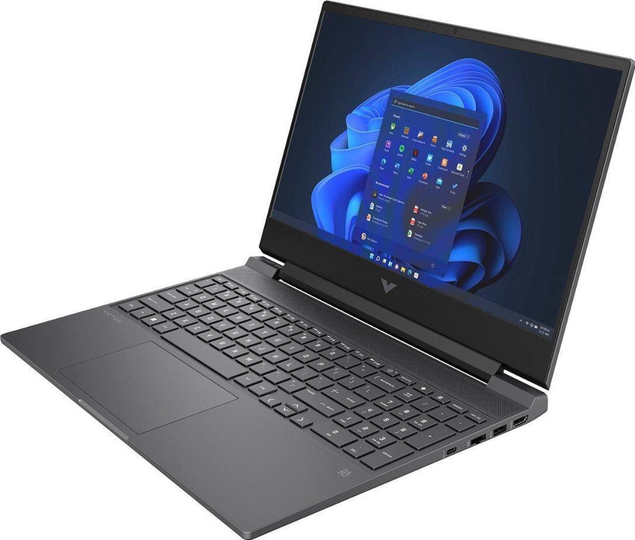 Alt view image 3 of 6 - HP Victus 15-fb Gaming Laptop (AMD Ryzen 5 7535HS 6-Core, 8GB DDR5 4800MHz RAM, 1TB PCIe SSD, GeForce RTX 2050, 15.6" 144 Hz Full HD (1920x1080), Wifi, Bluetooth, Backlit KB, Win 11 Pro) Refurbished