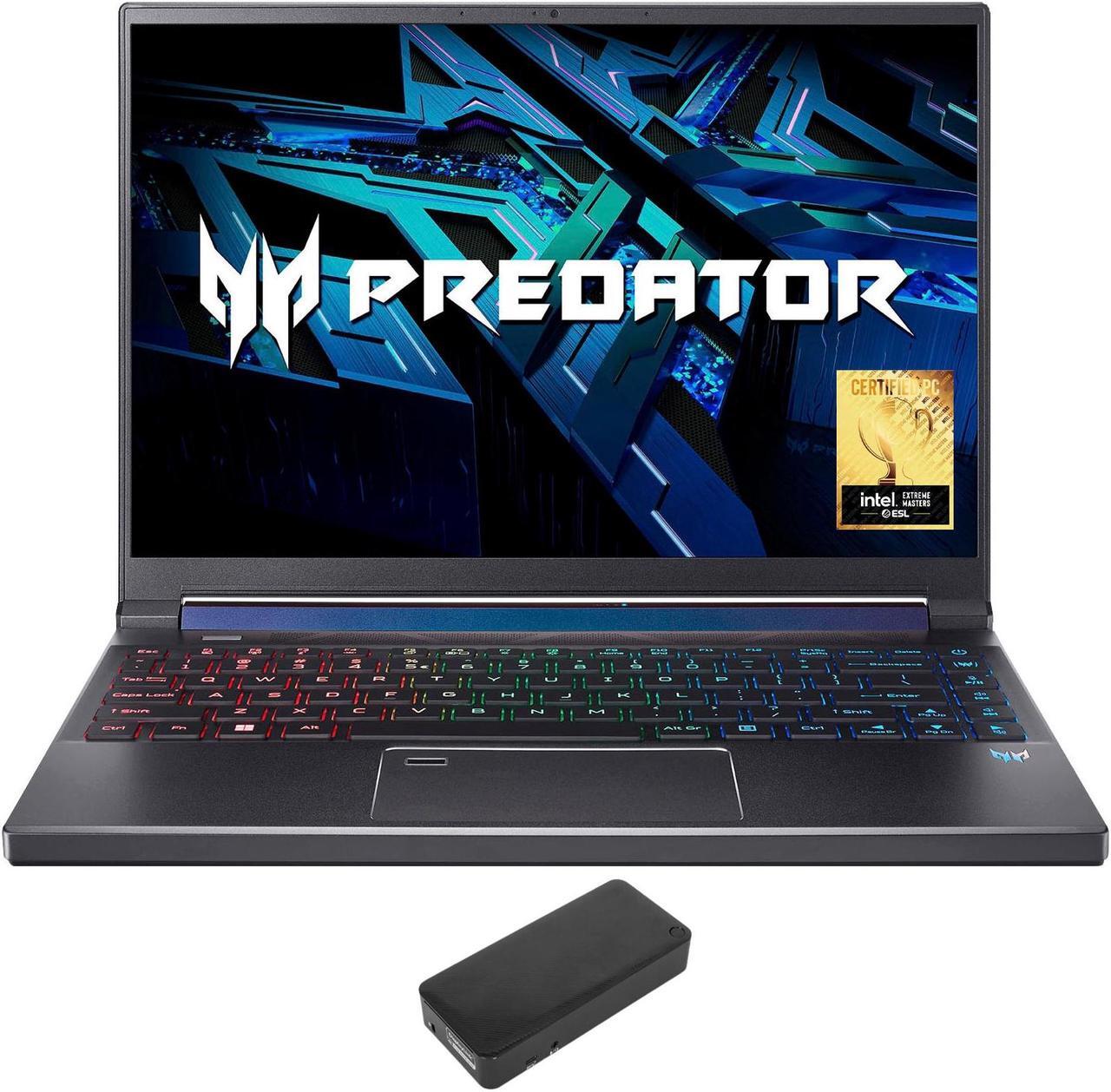 Main image of Acer Predator Triton 300 SE-14 Gaming & Entertainment Laptop (Intel i7-12700H 14-Core, 14.0" 165 Hz 1920x1200, GeForce RTX 3060, 16GB LPDDR5 5200MHz RAM, 512GB SSD, Win 11 Home) with DV4K Dock