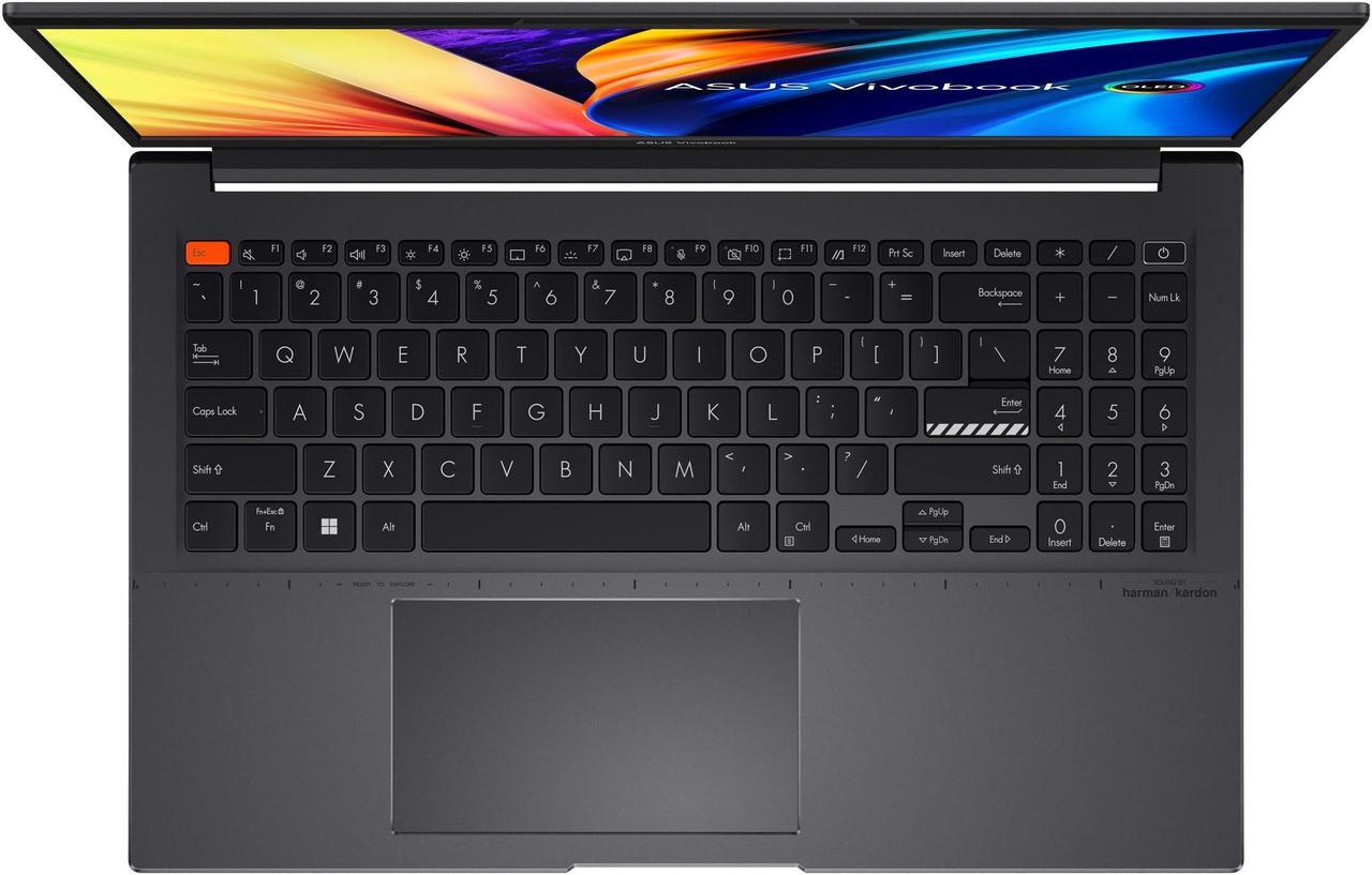 Alt view image 4 of 7 - ASUS Vivobook S 15 Home & Business Laptop (Intel i5-12500H 12-Core, 12GB RAM, 512GB PCIe SSD, Intel Iris Xe, 15.6" 60 Hz Full HD (1920x1080), Fingerprint, Wifi, Bluetooth, Win 11 Home) Refurbished