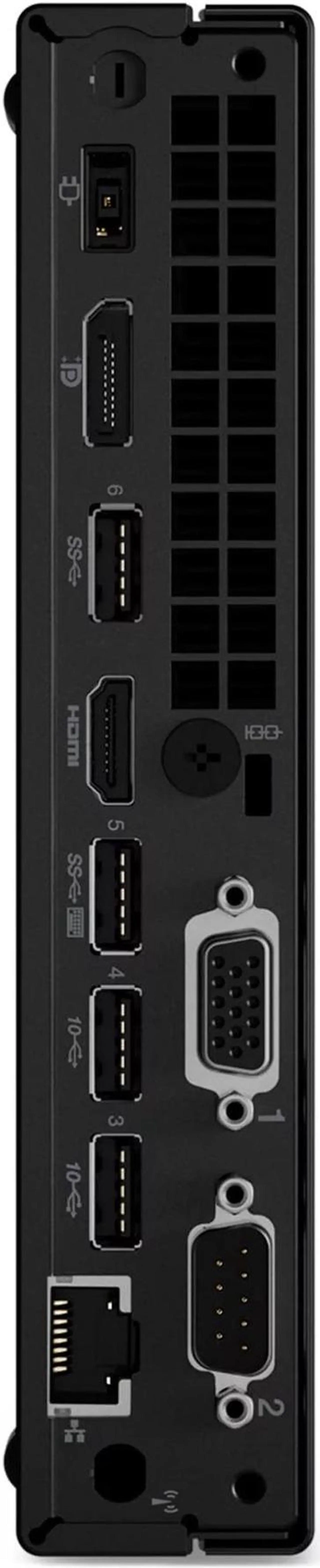 Alt view image 5 of 6 - Lenovo ThinkCentre M70q Tiny Home & Business Mini Desktop (Intel i3-10105T 4-Core, 32GB RAM, 2TB PCIe SSD, Intel UHD 630, Wifi, Bluetooth, HDMI, USB 3.2, Display Port, Raven Black, Win 11 Pro)