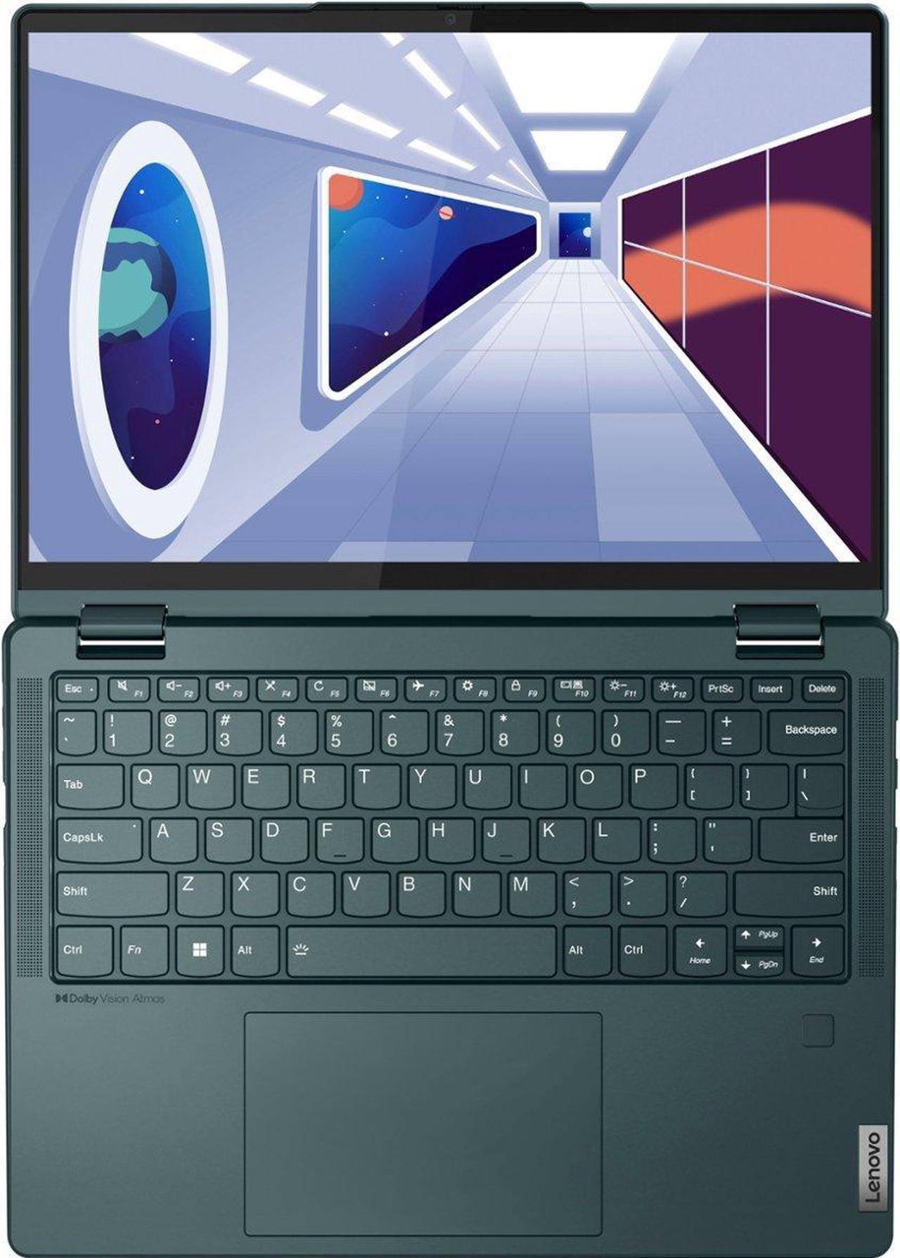 Alt view image 7 of 7 - Lenovo Yoga 6 Home & Business 2-in-1 Laptop (AMD Ryzen 5 7530U 6-Core, 13.3" 60 Hz Touch Wide UXGA (1920x1200), AMD Radeon, 8GB RAM, 256GB SSD, Backlit KB, Wifi, Win 11 Home) with DV4K Dock