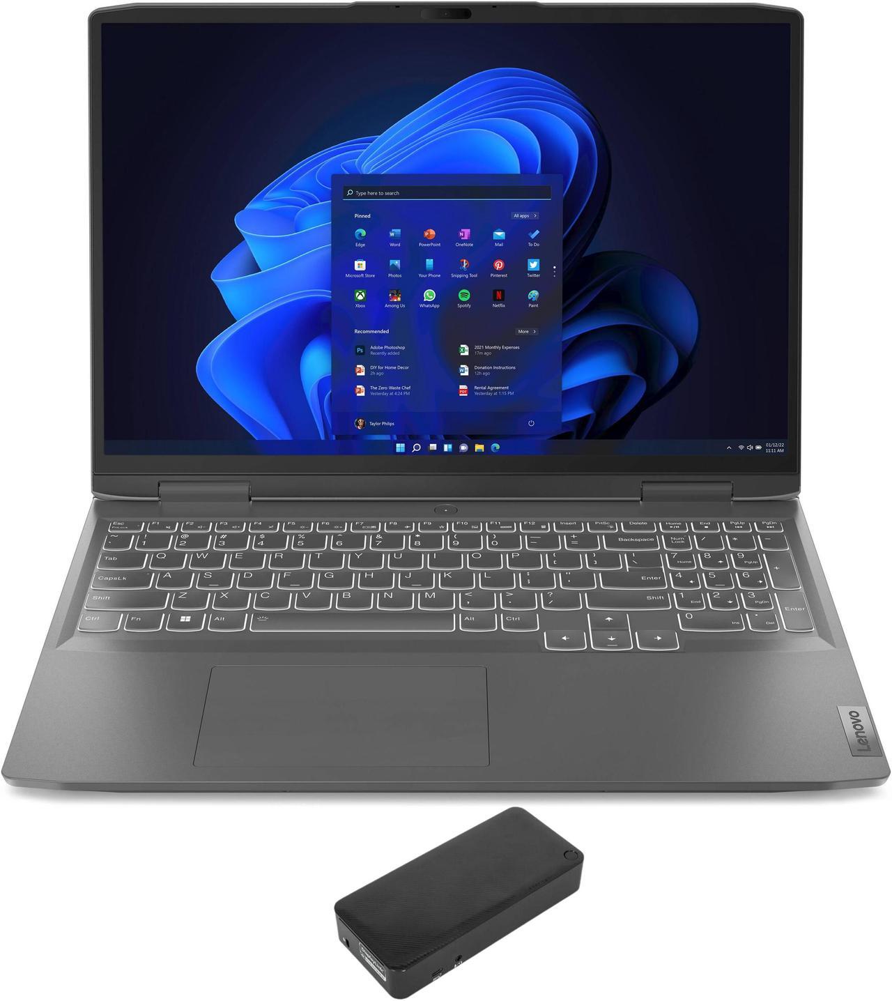 Main image of Lenovo LOQ 16IRH8 Gaming Laptop (Intel i7-13620H 10-Core, 16.0" 144 Hz Wide UXGA (1920x1200), GeForce RTX 4050, 64GB DDR5 5200MHz RAM, 1TB PCIe SSD, Backlit KB, Wifi, Win 11 Pro) with DV4K Dock