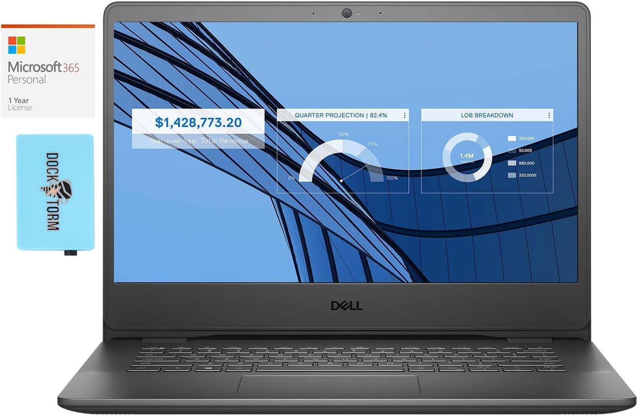 Main image of Dell Vostro 3400 Home & Business Laptop (Intel i5-1135G7 4-Core, 14.0" 60 Hz HD (1366x768), NVIDIA MX330, 64GB RAM, Win 10 Home) with Microsoft 365 Personal , Dockztorm Hub