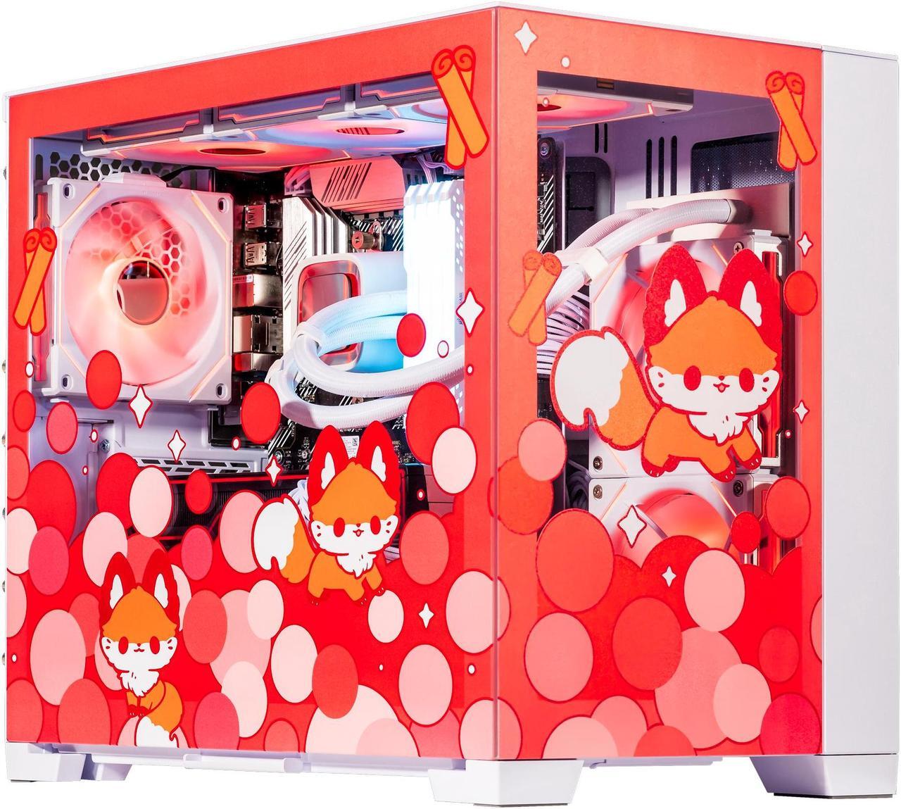 Main image of Velztorm Cinnamon Fox Custom Built Gaming Desktop PC (AMD Ryzen 7 5700X, Radeon RX 9070 XT, 128GB DDR4, 4TB PCIe SSD + 6TB HDD, RGB Fans, 240mm AIO, 850W PSU, WiFi 5, Bluetooth 5.0, RJ-45, Win 10 Pro)