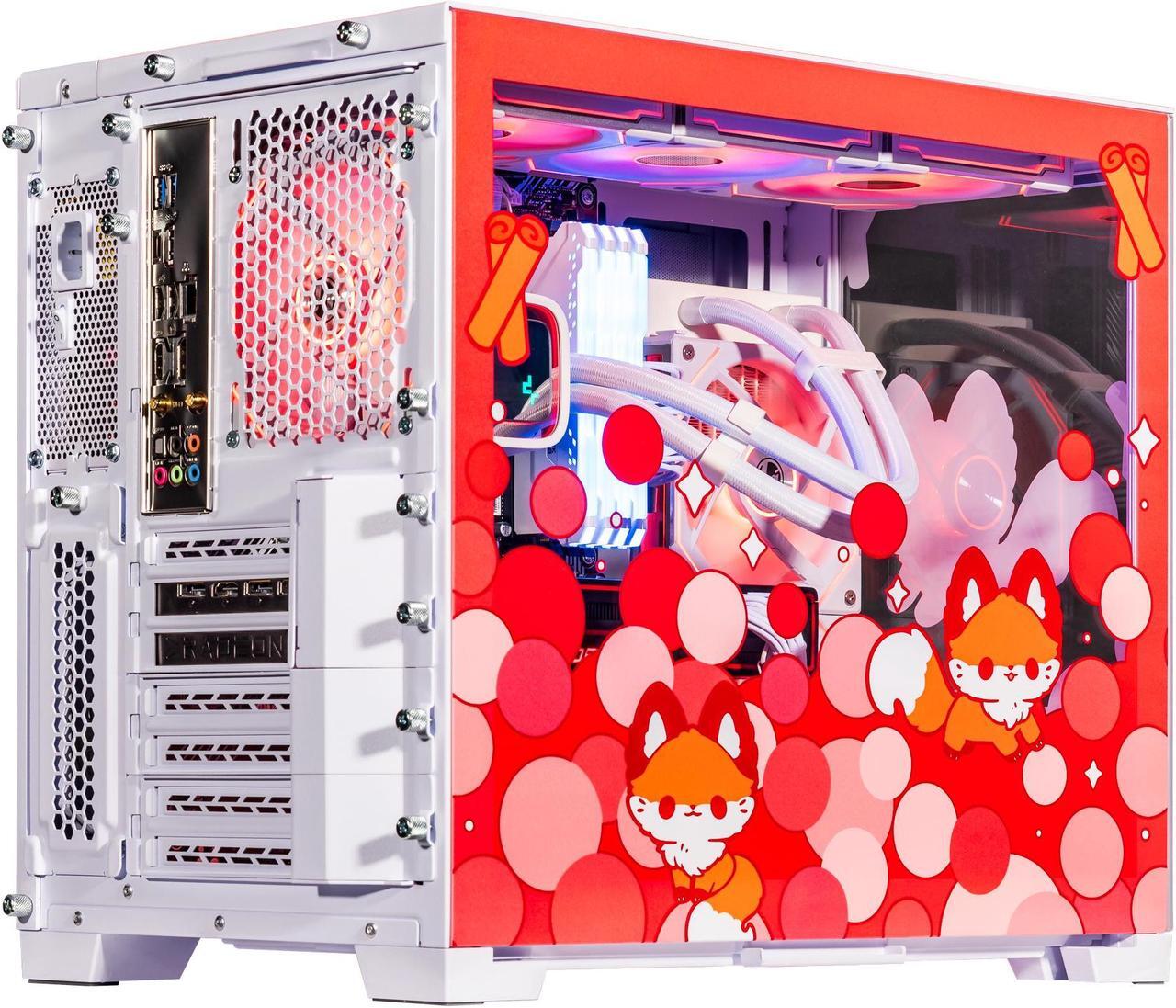 Alt view image 5 of 7 - Velztorm Cinnamon Fox Custom Built Gaming Desktop PC (AMD Ryzen 7 5700X, Radeon RX 9070 XT, 128GB DDR4, 4TB PCIe SSD + 6TB HDD, RGB Fans, 240mm AIO, 850W PSU, WiFi 5, Bluetooth 5.0, RJ-45, Win 10 Pro)