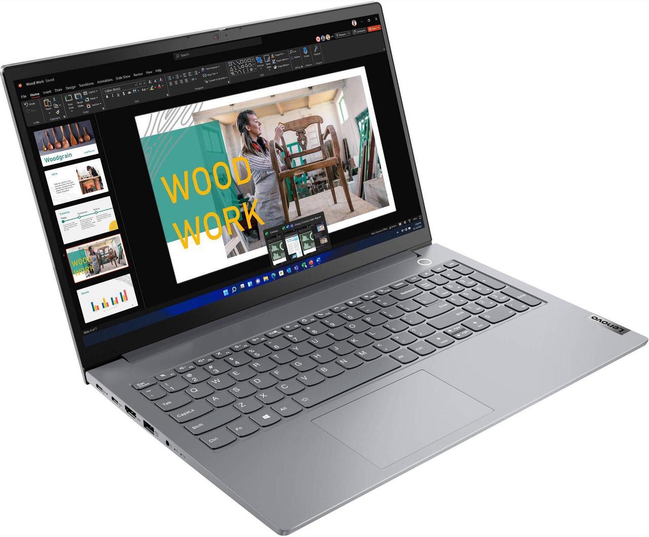 Alt view image 2 of 7 - Lenovo ThinkBook 15 G4 Business Laptop 15.6" FHD IPS Display (8-Core AMD Ryzen 7 5825U, 16GB RAM, 4TB PCIe SSD, Backlit KYB, FP Reader, WiFi 6, BT 5.2, SDXC Reader, HD Webcam, Win 11 Pro)