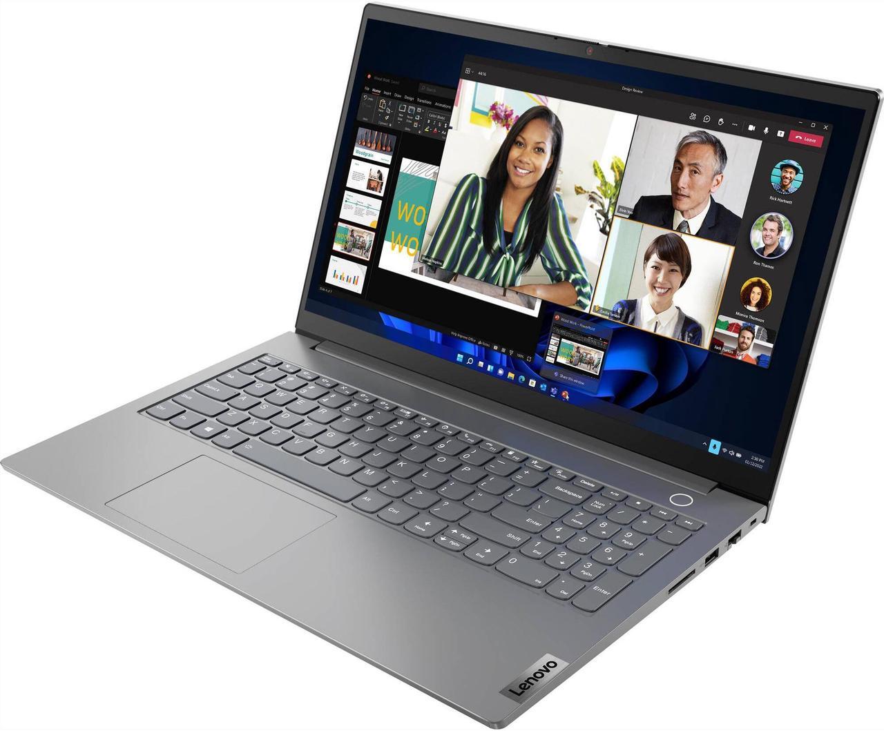 Alt view image 3 of 7 - Lenovo ThinkBook 15 G4 Business Laptop 15.6" FHD IPS Display (8-Core AMD Ryzen 7 5825U, 16GB RAM, 4TB PCIe SSD, Backlit KYB, FP Reader, WiFi 6, BT 5.2, SDXC Reader, HD Webcam, Win 11 Pro)