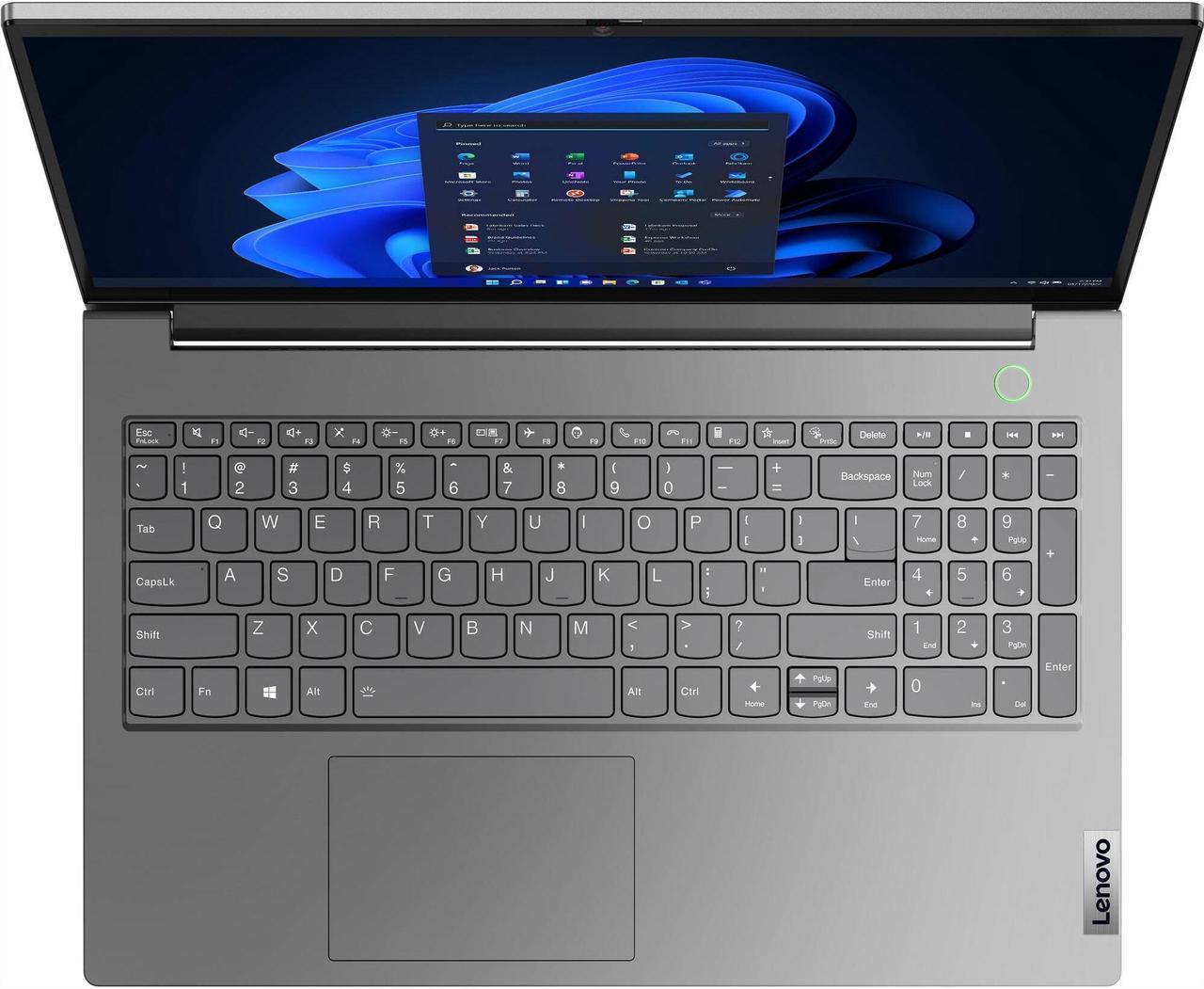 Alt view image 4 of 7 - Lenovo ThinkBook 15 G4 Business Laptop 15.6" FHD IPS Display (8-Core AMD Ryzen 7 5825U, 16GB RAM, 4TB PCIe SSD, Backlit KYB, FP Reader, WiFi 6, BT 5.2, SDXC Reader, HD Webcam, Win 11 Pro)