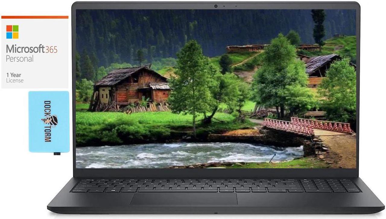 Main image of Dell Inspiron 3525 Home & Business Laptop (AMD Ryzen 7 5825U 8-Core, 15.6" 120 Hz Full HD (1920x1080), AMD Radeon, 32GB RAM, Win 11 Pro) with Microsoft 365 Personal , Dockztorm Hub