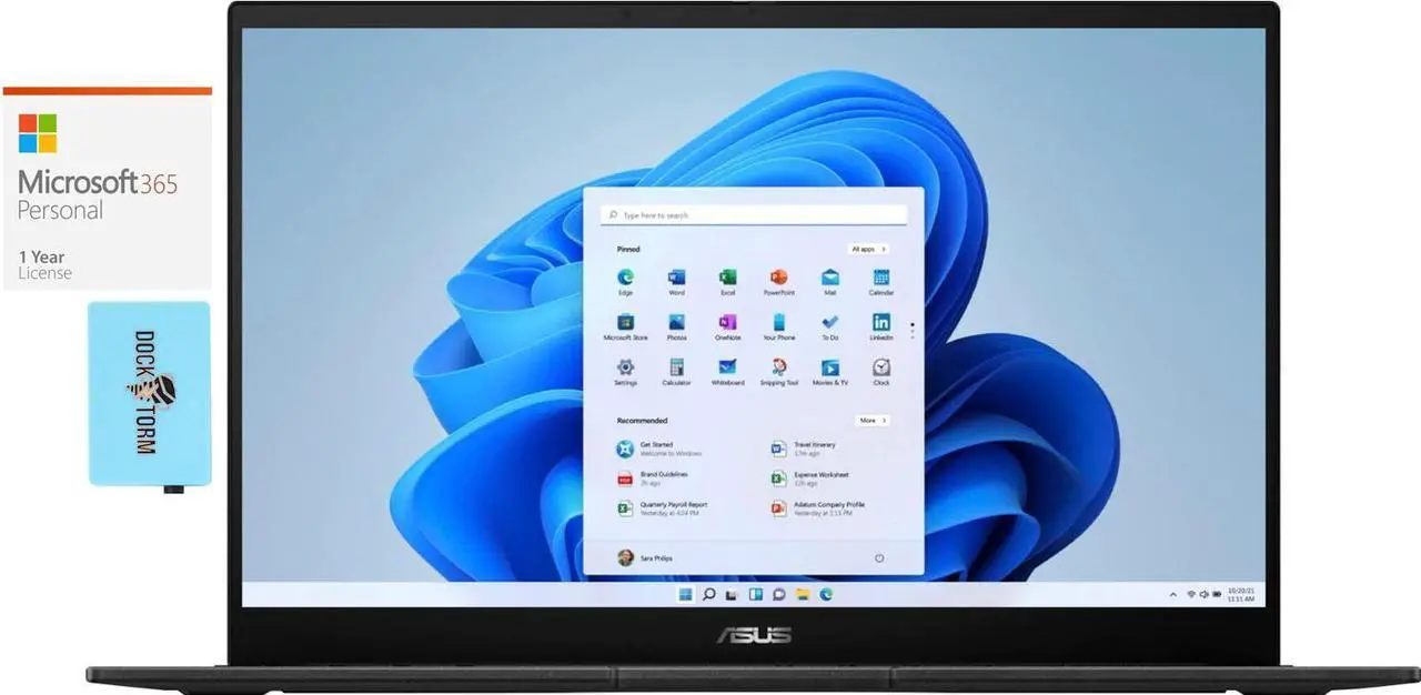 Main image of ASUS Creator Q Q530 Gaming & Entertainment Laptop (Intel i7-13620H 10-Core, 15.6" 60 Hz Full HD (1920x1080), GeForce RTX 3050, Win 11 Home) with Microsoft 365 Personal , Dockztorm Hub