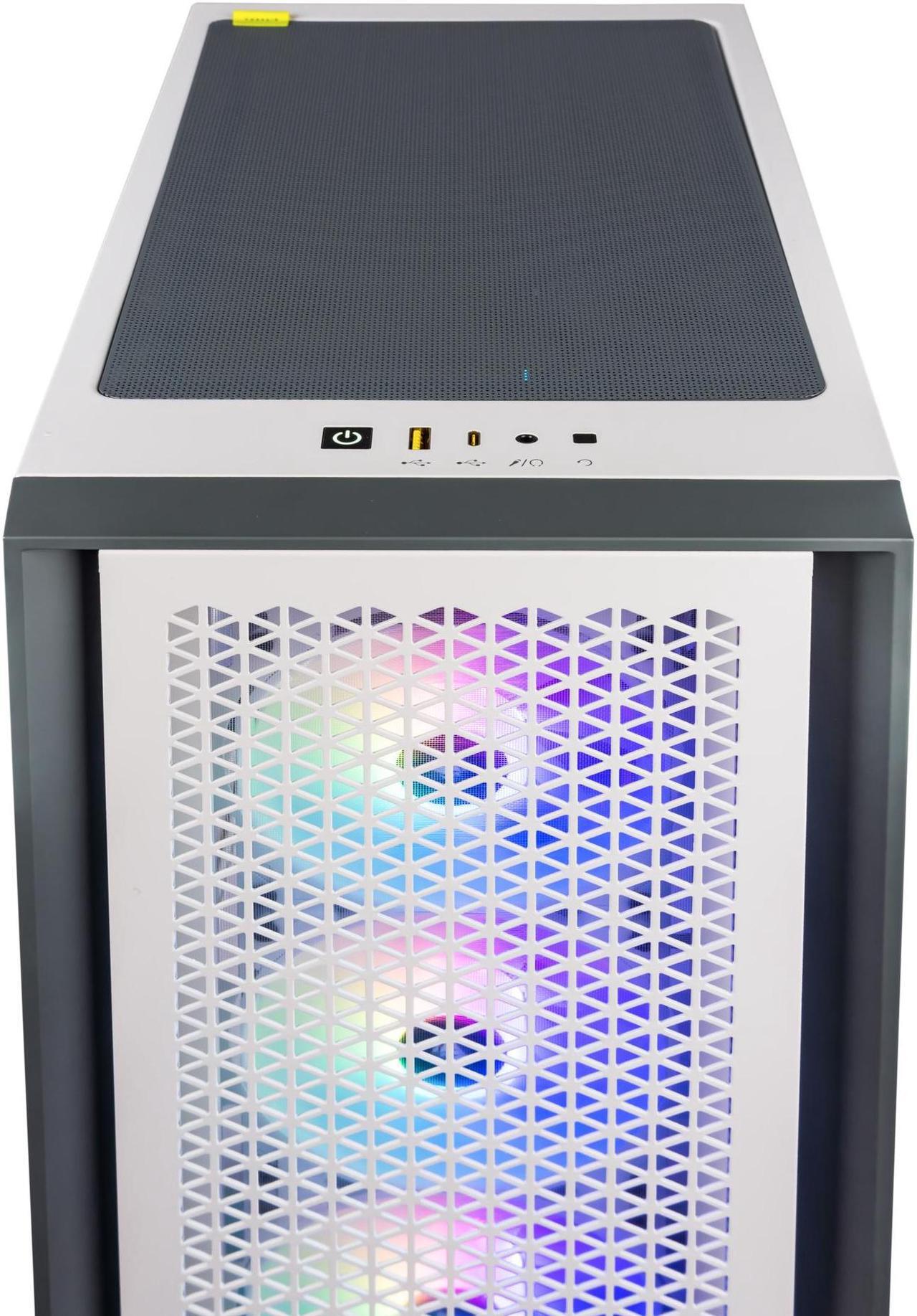 Alt view image 7 of 7 - Velztorm White Armix Custom Built Gaming Desktop PC (AMD Ryzen 9 7900X 12-Core, 32GB DDR5 4800MHz RAM, 2TB PCIe SSD + 6TB HDD (3.5), GeForce RTX 4060, Wifi, Bluetooth, White, Win 11 Pro)