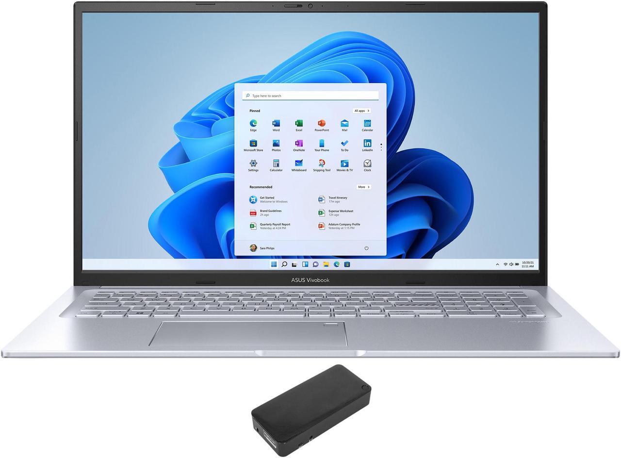 Main image of ASUS Vivobook 17X Home & Business Laptop (Intel i9-13900H 14-Core, 17.3" 60 Hz Full HD (1920x1080), Intel Iris Xe, 16GB RAM, 2TB PCIe SSD, Backlit KB, Wifi, USB 3.2, Win 11 Home) with DV4K Dock