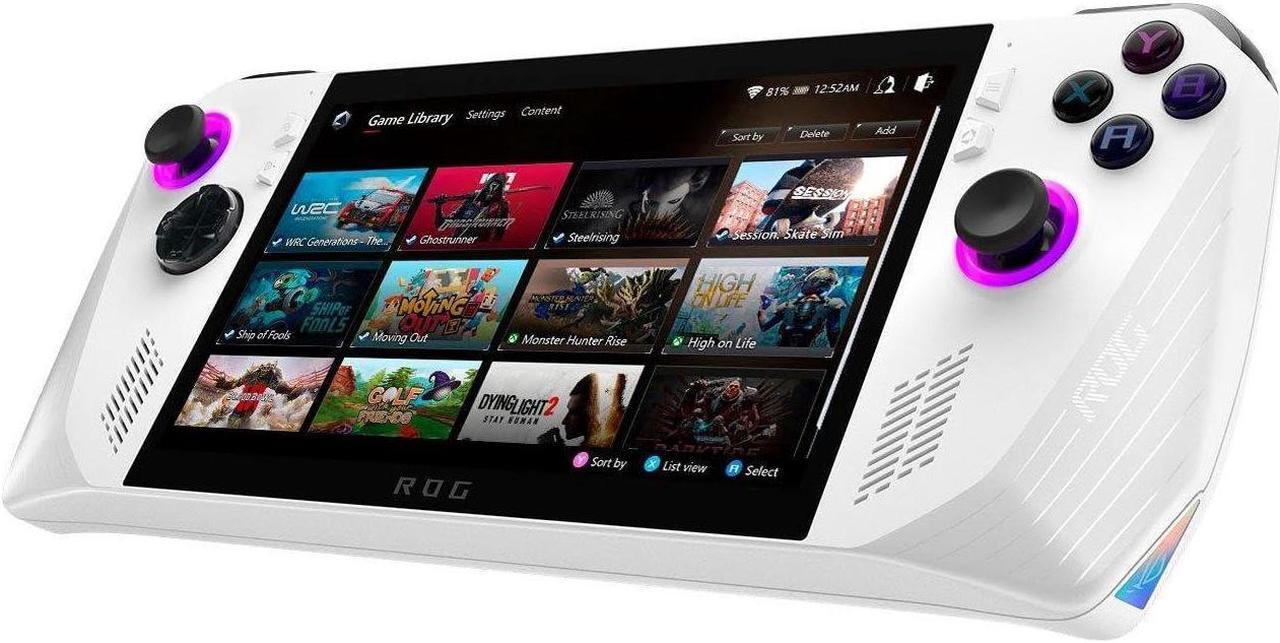 Alt view image 6 of 6 - ASUS ROG Ally Gaming & Entertainment Laptop (AMD Ryzen Z1 Extreme 8-Core, 16GB LPDDR5X 6400MHz RAM, 1TB M.2 2242 PCIe SSD, AMD Radeon, 7" 120 Hz Touch Full HD (1920x1080), Win 11 Home) Refurbished