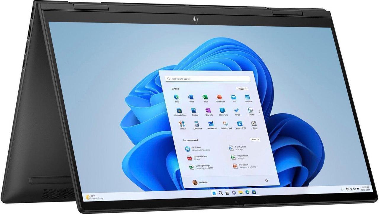 Alt view image 2 of 7 - HP Envy x360 15t-fh Home & Business 2-in-1 Laptop (AMD Ryzen 7 7730U 8-Core, 15.6" 60 Hz Touch Full HD (1920x1080), AMD Radeon, 16GB RAM, 2TB PCIe SSD, Backlit KB, Win 11 Home) with 1680D Backpack