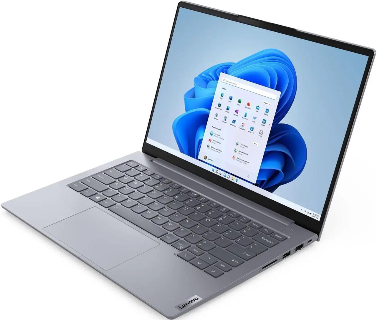 Alt view image 3 of 6 - Lenovo ThinkBook 14 Gen 6 Home & Business Laptop (Intel i7-1355U 10-Core, 16GB DDR5 5200MHz RAM, 512GB PCIe SSD, Intel Iris Xe, 14.0" 60 Hz Touch Wide UXGA (1920x1200), Win 10 Pro) Refurbished