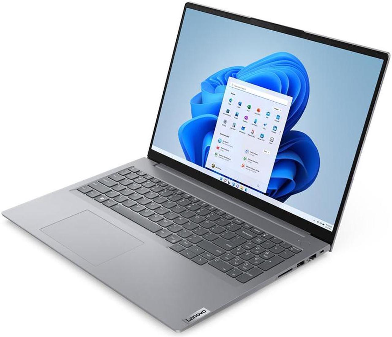 Alt view image 2 of 7 - Lenovo ThinkBook 16 Gen 6 Home & Business Laptop (Intel i7-1355U 10-Core, 16.0" 60 Hz Touch Wide UXGA (1920x1200), Intel Iris Xe, 16GB DDR5 5200MHz RAM, Win 10 Pro) with 1680D Backpack
