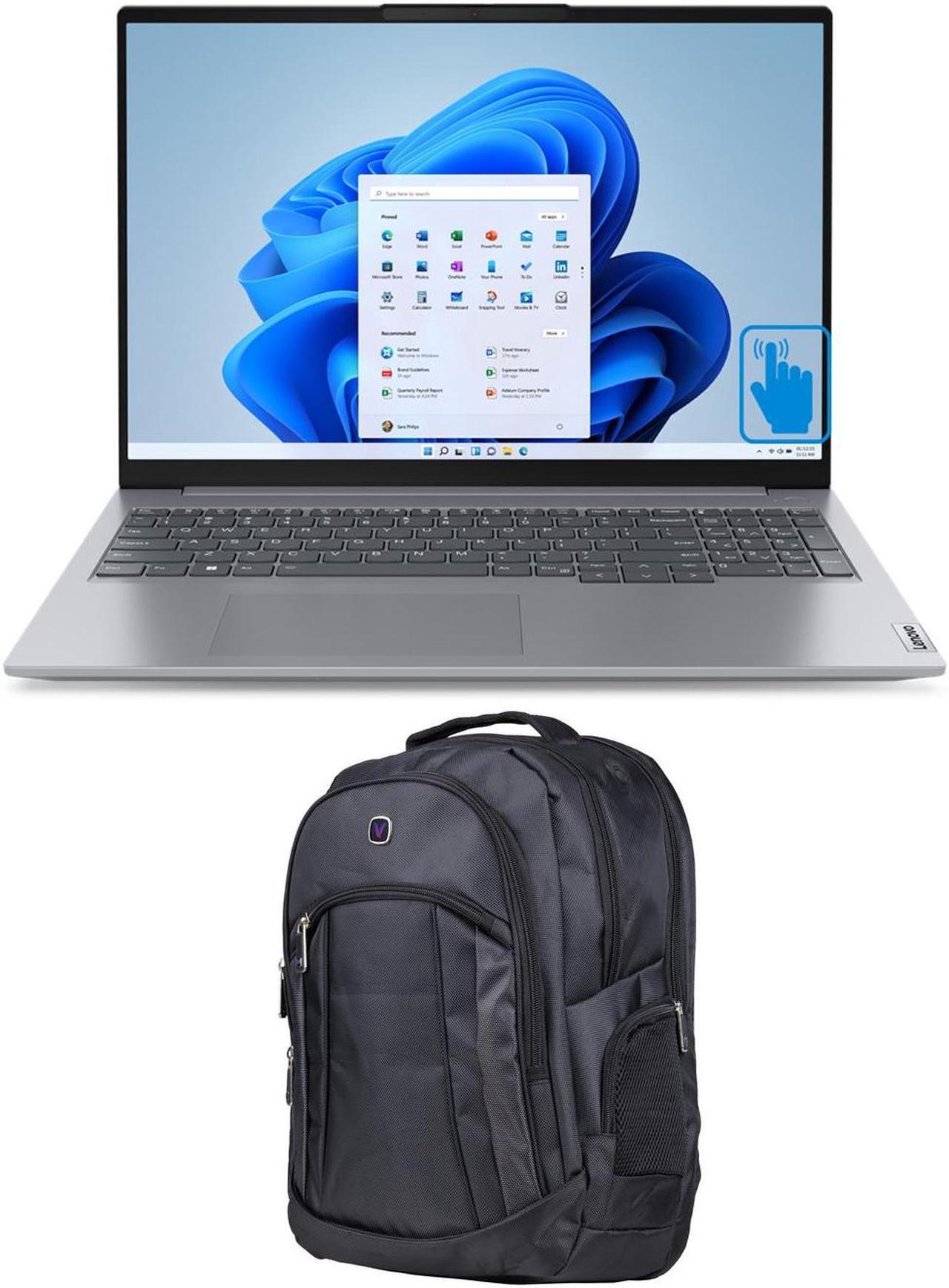 Main image of Lenovo ThinkBook 16 Gen 6 Home & Business Laptop (Intel i7-1355U 10-Core, 16.0" 60 Hz Touch Wide UXGA (1920x1200), Intel Iris Xe, 16GB DDR5 5200MHz RAM, Win 10 Pro) with 1680D Backpack