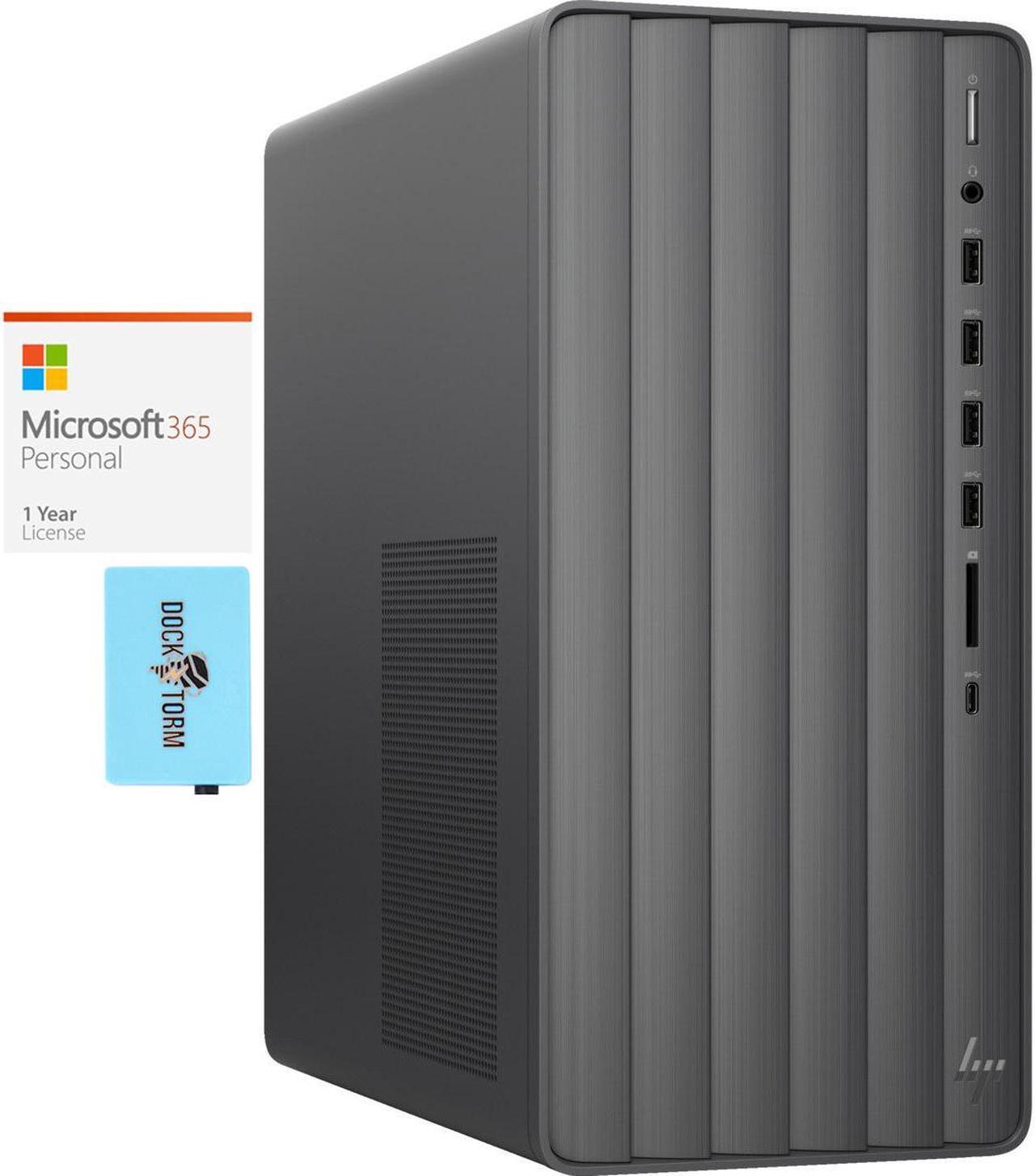 Main image of HP ENVY Home & Business Desktop (Intel i7-13700 16-Core, Intel UHD 770, 16GB RAM, 512GB SSD, Wifi, Bluetooth, Win 11 Home) with Microsoft 365 Personal , Dockztorm Hub