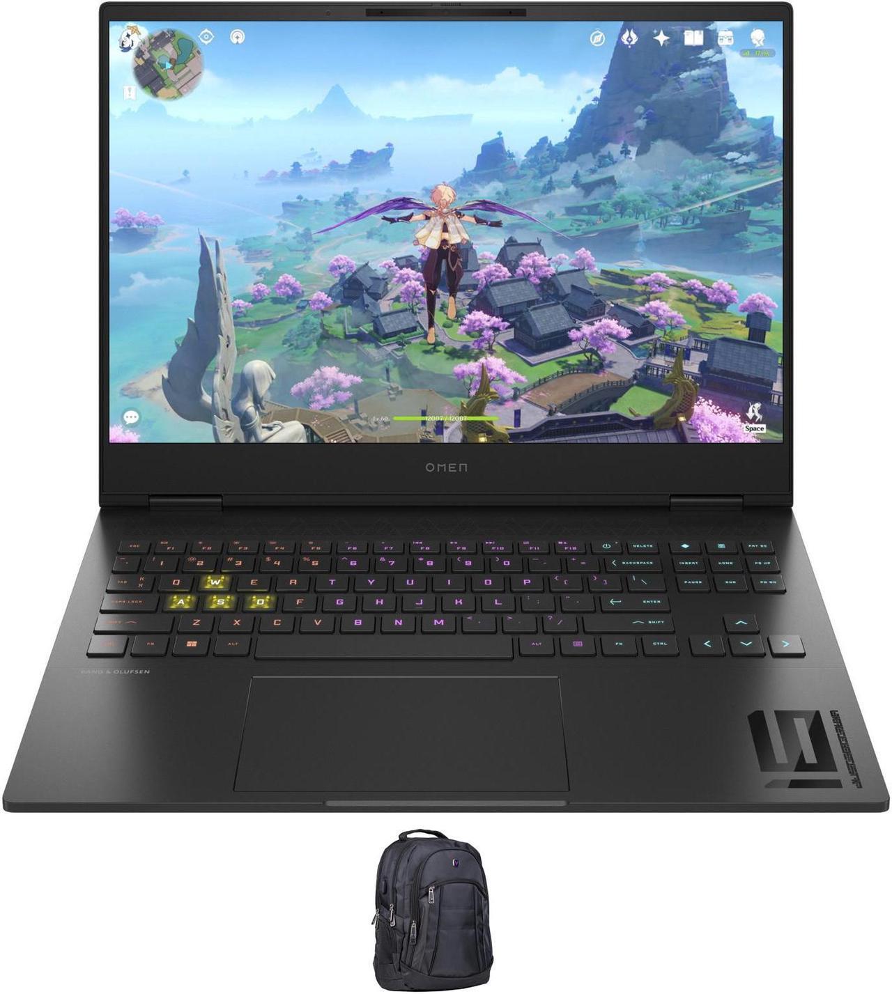 Main image of HP OMEN Transcend Gaming & Entertainment Laptop (Intel i7-13700HX 16-Core, 16.0" 240 Hz Wide QXGA (2560x1600), GeForce RTX 4070, 16GB DDR5 4800MHz RAM, 1TB SSD, Win 11 Home) with Premium Backpack