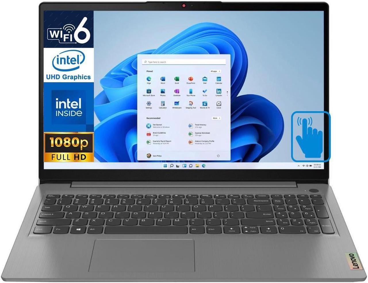Main image of Lenovo Ideapad 3i 15.6" FHD Touchscreen Laptop (Intel i3-1115G4, 8GB RAM, 1TB PCIe SSD, Intel UHD, WiFi 6, Bluetooth 5.2, HD Webcam, SD Reader, Win 11 Pro)
