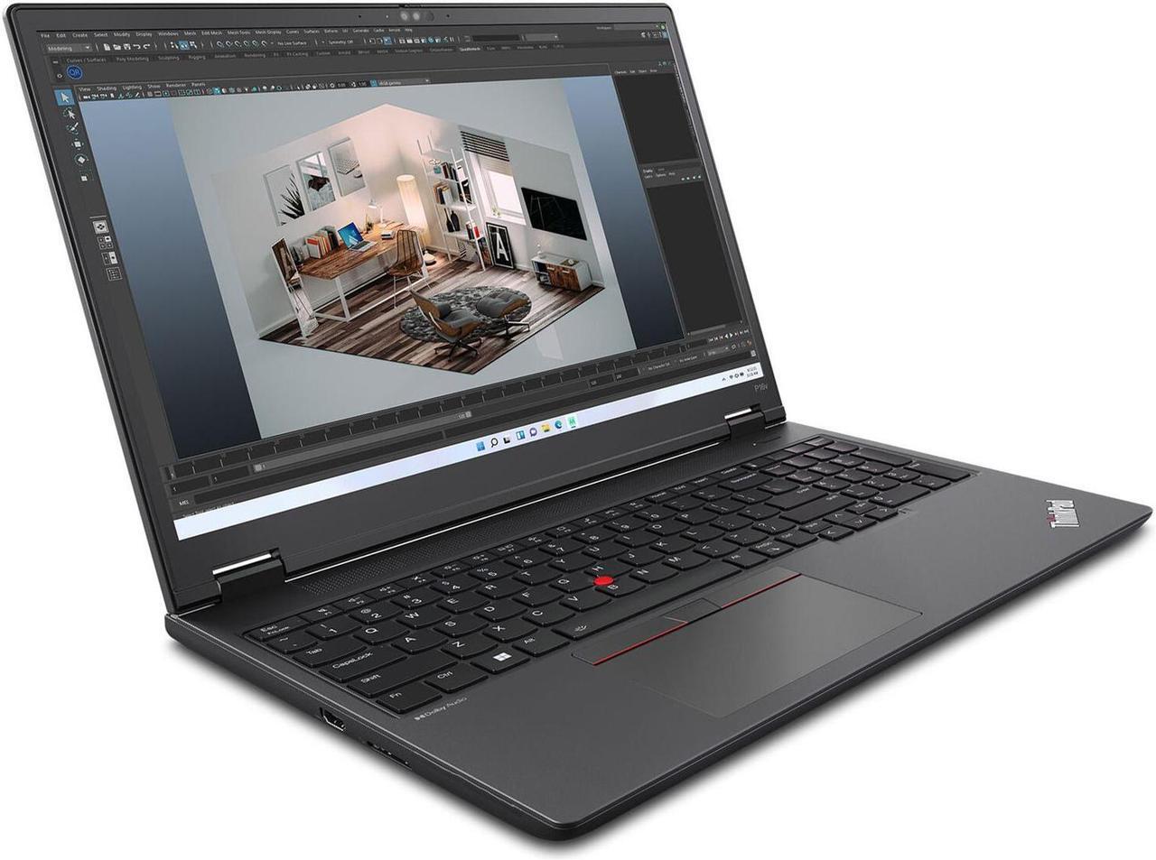 Alt view image 2 of 7 - Lenovo ThinkPad P16v Gen 1 Home & Business Laptop (AMD Ryzen 9 PRO 7940HS 8-Core, 16GB DDR5 5600MHz RAM, 2TB PCIe SSD, NVIDIA RTX 2000 Ada, 16.0" 60 Hz Wide UXGA (1920x1200), Win 11 Pro)
