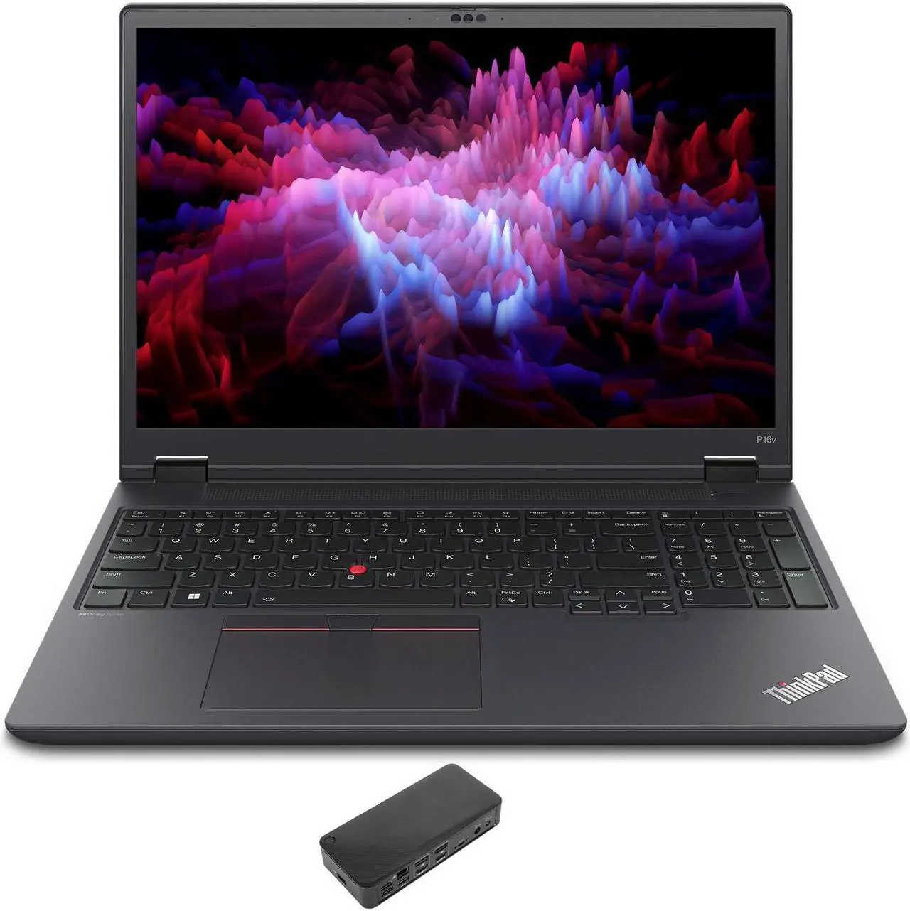 Main image of Lenovo ThinkPad P16v Gen 1 Home & Business Laptop (AMD Ryzen 9 PRO 7940HS 8-Core, 16.0" 60 Hz Wide UXGA (1920x1200), NVIDIA RTX 2000 Ada, 16GB DDR5 5600MHz RAM, Win 11 Pro) with USB-C Dock