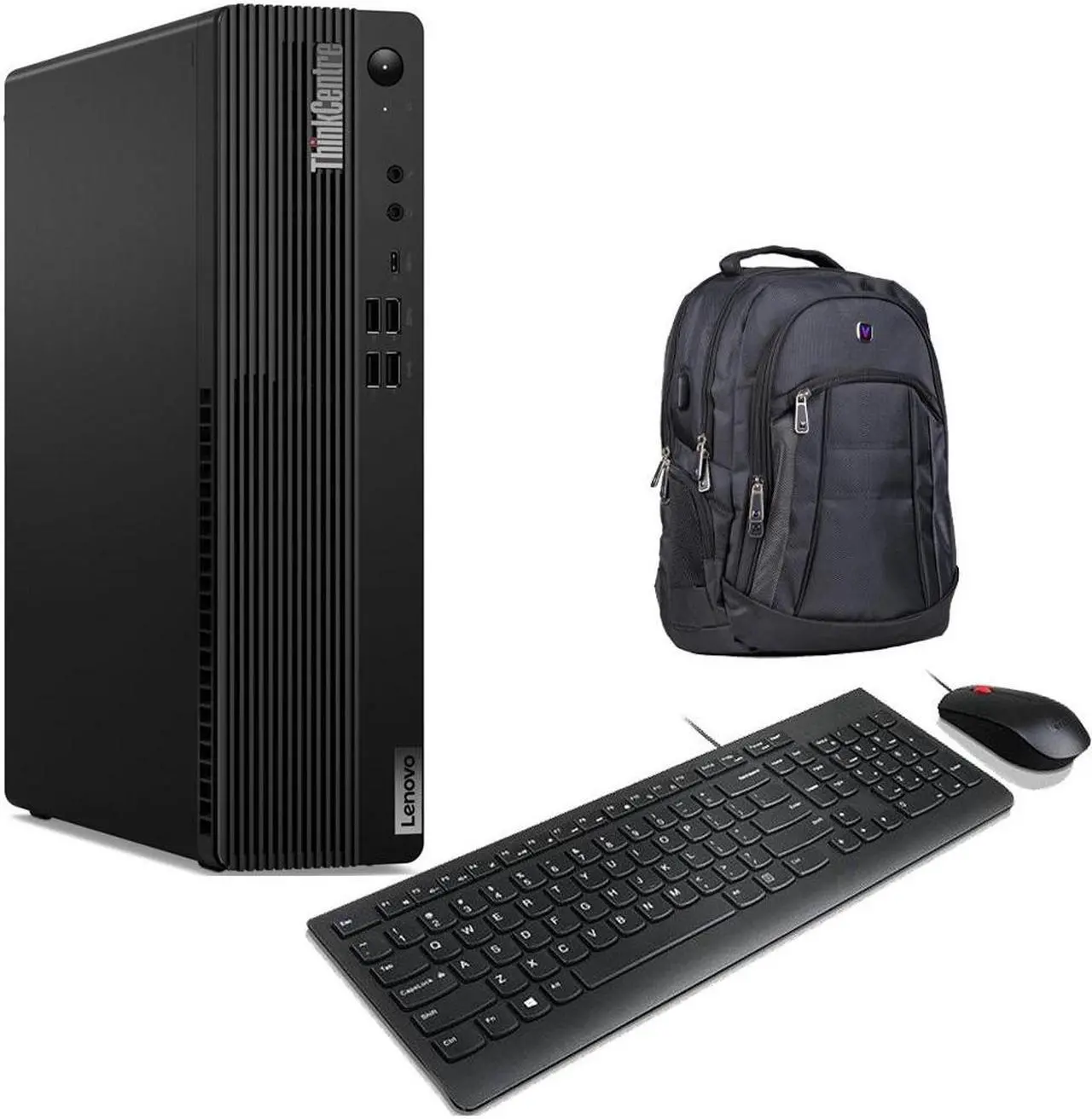 Main image of Lenovo ThinkCentre M75s Home & Business Desktop (AMD Ryzen 5 PRO 4650G 6-Core, Integrated Graphics, 16GB RAM, 1TB PCIe SSD + 3TB HDD (3.5), Wifi, Bluetooth, Win 10 Pro) with Premium Backpack