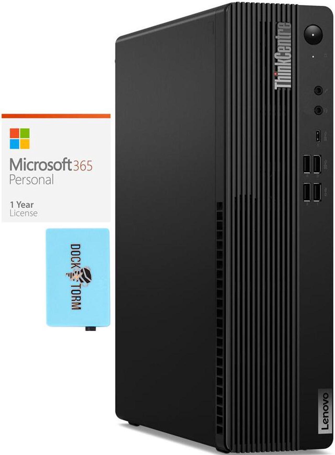 Main image of Lenovo ThinkCentre M75s Home & Business Desktop (AMD Ryzen 5 PRO 4650G 6-Core, Integrated Graphics, 32GB RAM, 4TB PCIe SSD, Wifi, Win 11 Home) with Microsoft 365 Personal , Dockztorm Hub