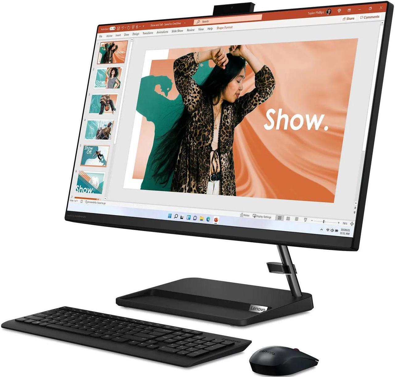 Alt view image 4 of 6 - Lenovo IdeaCentre AIO 3i Business All-in-One 27" Touchscreen IPS FHD Display (Intel i7-13620H, 64GB DDR4, 2TB PCIe SSD, Intel UHD, WiFi 6, Webcam, Bluetooth 5.2, Win 11 Home) (Renewed)