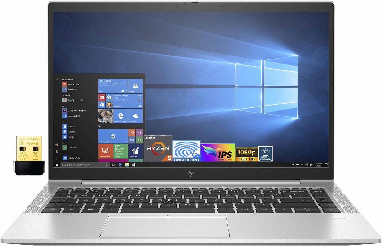 Main image of HP EliteBook 845 G7 Home & Business Laptop (AMD Ryzen 5 PRO 4650U 6-Core, 14.0" 60Hz Full HD (1920x1080), AMD Radeon, 64GB RAM, 1TB PCIe SSD, Backlit KB, Wifi, USB 3.2, HDMI, Win 10 Pro)