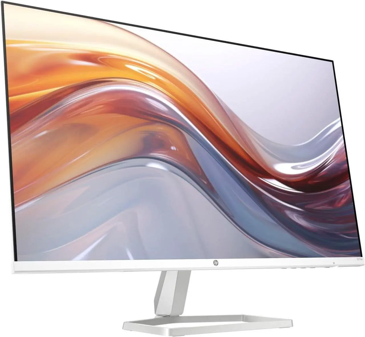 Alt view image 2 of 7 - HP 27" FHD IPS (1920x1080) Monitor with Speakers Bundle with Docztorm Dock, 100Hz Refresh Rate, 2X HDMI, 1x VGA, Flicker-Free, Ideal for Home & Business, White/Silver (2024 Latest Model)