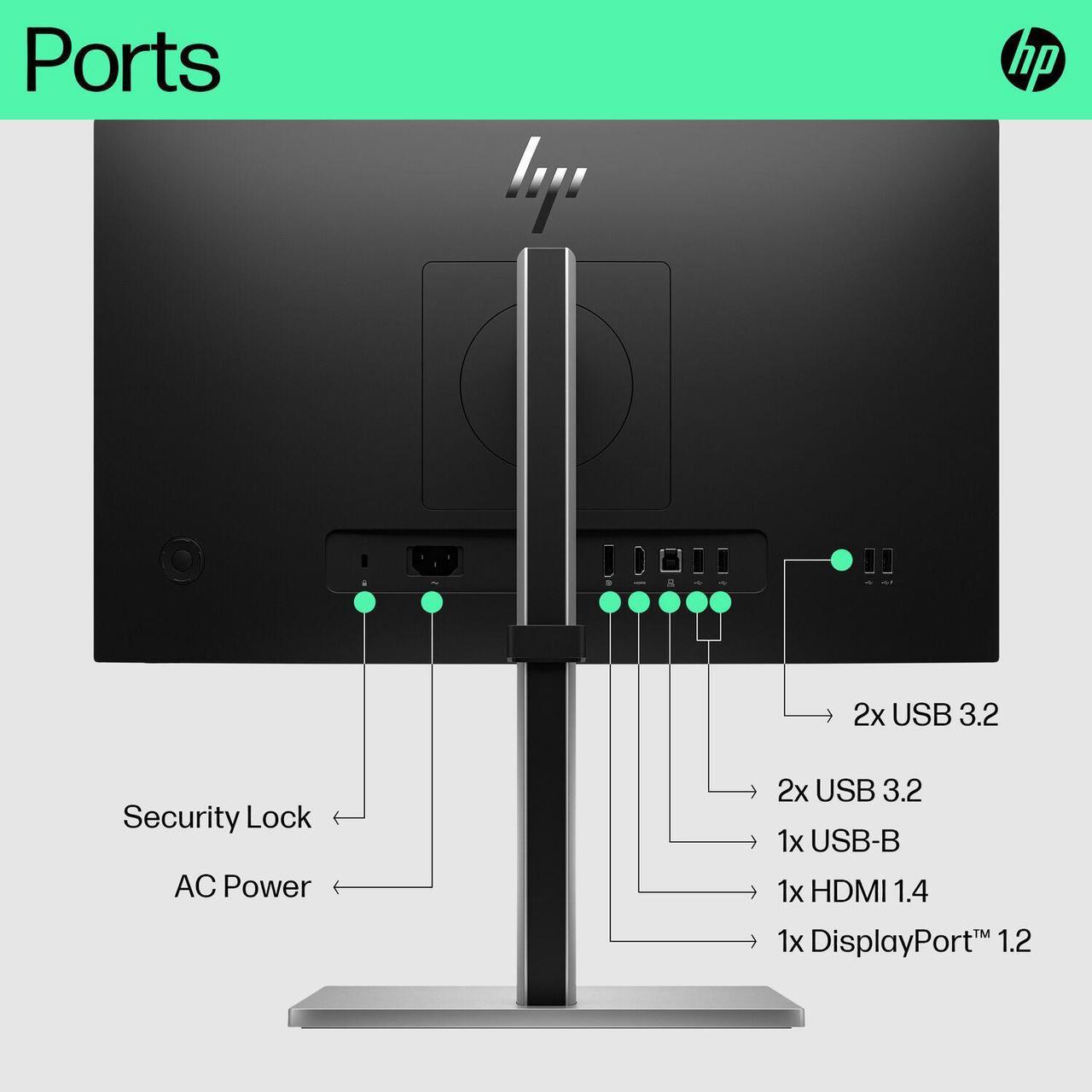 Alt view image 7 of 7 - HP E22 G5 6N4E8AA#ABA 22" Monitor, 75Hz Refresh Rate, 5 ms response time, Full HD (1920x1080) IPS, Anti-glare Screen, VESA Compatible- Ideal for Home & Business Use