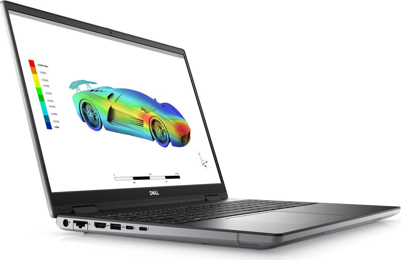 Alt view image 2 of 7 - Dell Precision 7670 16.0" WUXGA Workstation Laptop (Intel i7-12850HX, RTX A3000 12GB, 64GB DDR5, 1TB PCIe SSD, Backlit KB, 2x Thunderbolt 4, Wifi 6E, SD Reader, Webcam, Win10P)