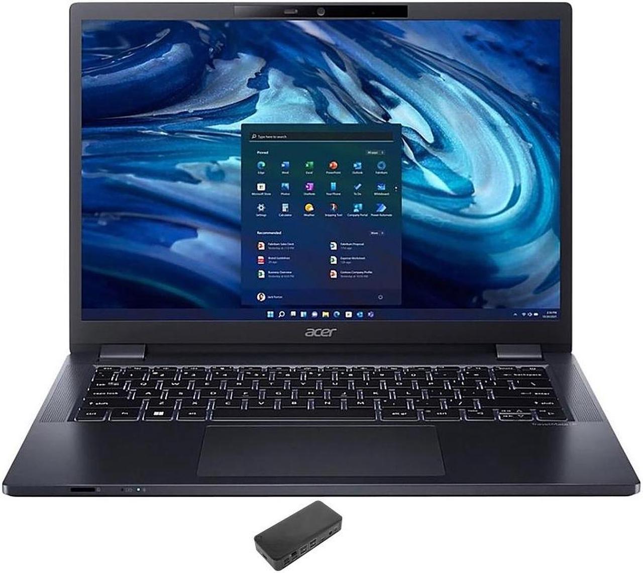 Main image of Acer TravelMate P4 Home & Business Laptop (AMD Ryzen 5 PRO 6650U 6-Core, 14.0" 60 Hz Wide UXGA (1920x1200), AMD Radeon 660M, 32GB DDR5 4800MHz RAM, 4TB PCIe SSD, Win 11 Pro) with USB-C Dock