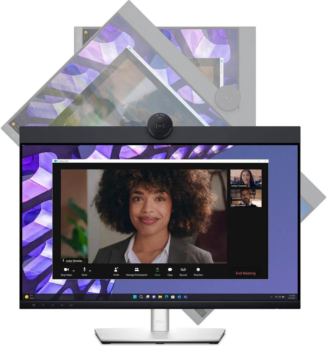 Alt view image 5 of 7 - Dell P2424HEB P2424HEB 24" Monitor: 60Hz Refresh Rate, 5 ms response time, Full HD (1920x1080) IPS, Anti-glare Screen, VESA Compatible- Ideal for Home & Business Use, Pack-2