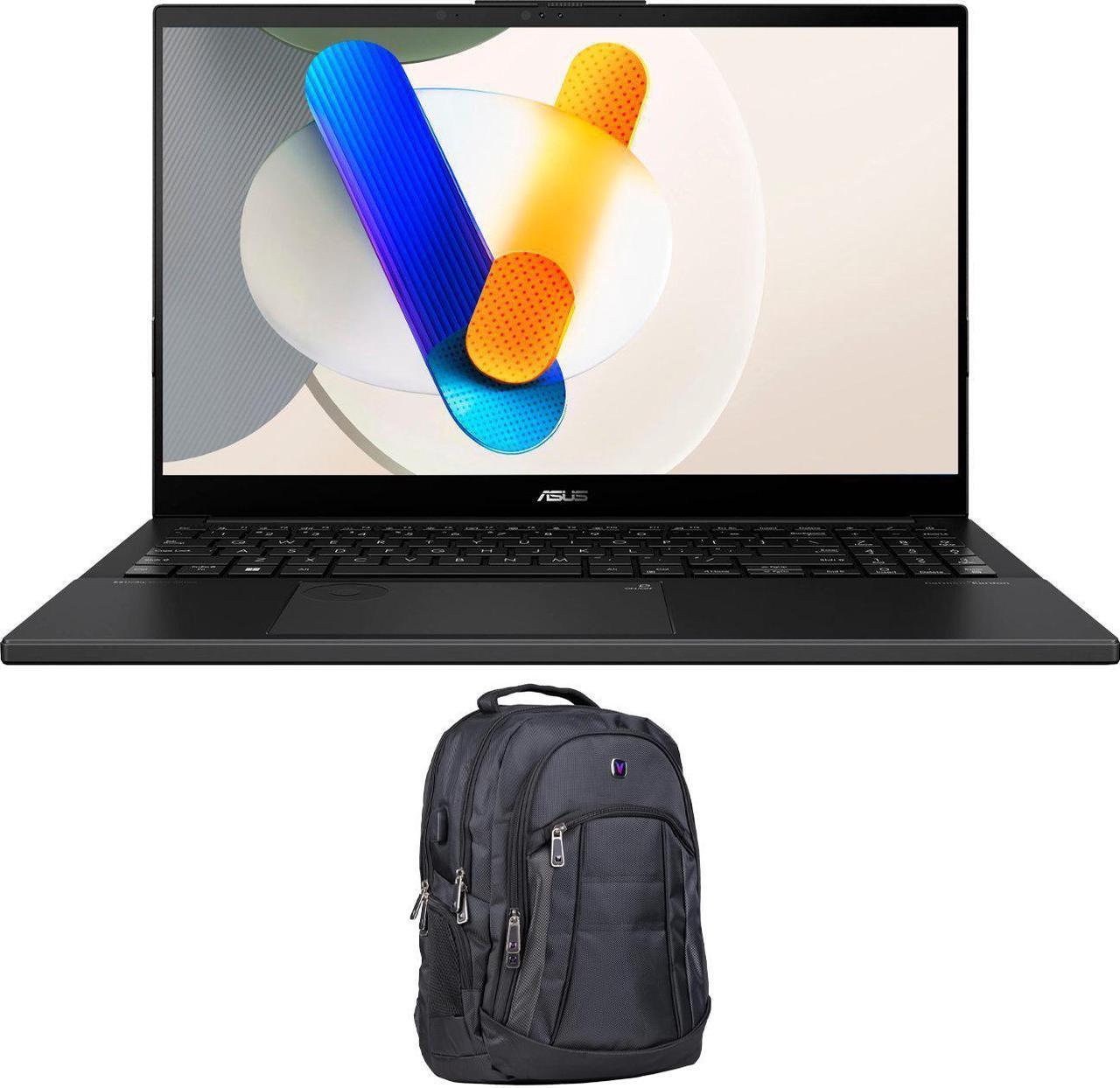 Main image of ASUS Vivobook Pro 15 Q533 Home & Business Laptop (Intel Ultra 7-155H 16-Core, 15.6" 60 Hz Full HD (1920x1080), GeForce RTX 3050, 24GB DDR5 5600MHz RAM, Win 11 Pro) with Premium Backpack
