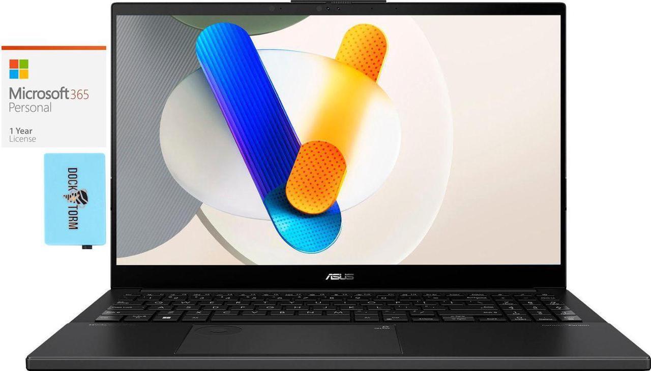 Main image of ASUS Vivobook Pro 15 Q533 Home & Business Laptop (Intel Ultra 7-155H 16-Core, 15.6" 60 Hz Full HD (1920x1080), GeForce RTX 3050, Win 11 Pro) with Microsoft 365 Personal , Dockztorm Hub