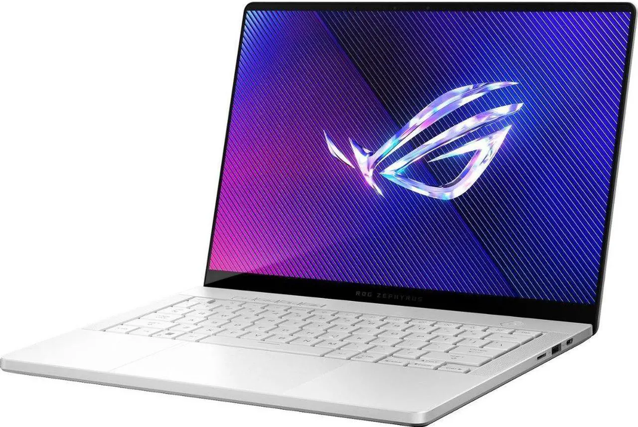 Alt view image 3 of 7 - ASUS ROG Zephyrus G14 14.0" OLED 120Hz QHD Gaming Laptop (AMD Ryzen 9 8945HS, RTX 4060 8GB, 16GB LPDDR5X RAM, 2TB PCIe SSD, RGB Backlit KB, Wifi 6E, Bluetooth 5.3, Micro SD, Win 11 Home)