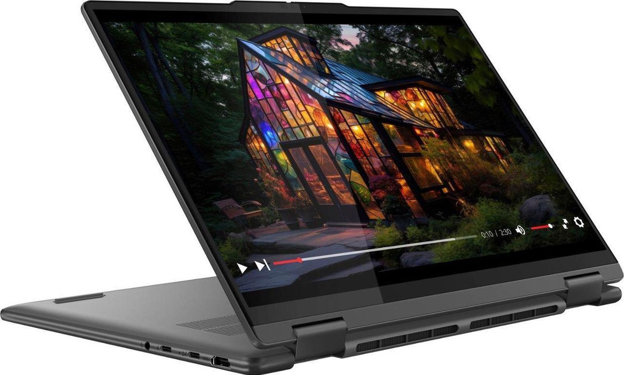 Alt view image 4 of 7 - Lenovo Yoga 7i Home & Business 2-in-1 Laptop (Intel Ultra 7-155U 12-Core, 14.0" 60 Hz Touch Wide UXGA (1920x1200), Intel Graphics, 16GB LPDDR5X 7466MHz RAM, 1TB SSD, Win 11 Home) with USB-C Dock