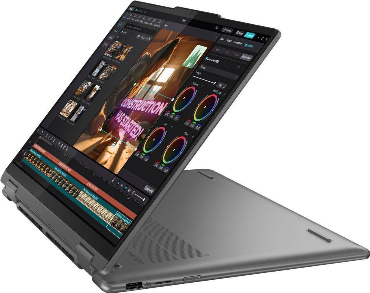Alt view image 5 of 7 - Lenovo Yoga 7i Home & Business 2-in-1 Laptop (Intel Ultra 7-155U 12-Core, 14.0" 60 Hz Touch Wide UXGA (1920x1200), Intel Graphics, 16GB LPDDR5X 7466MHz RAM, 1TB SSD, Win 11 Home) with USB-C Dock