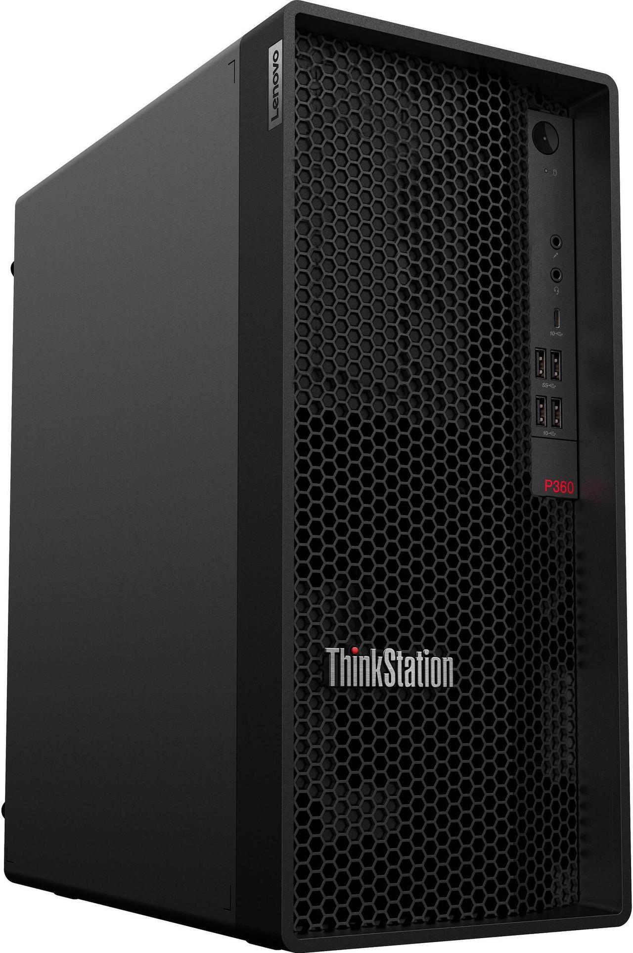 Main image of Lenovo ThinkStation P360 Desktop (12-Core Intel i7-12700, Intel UHD 770, 16GB DDR5 RAM, 4TB PCIe SSD, Wifi 6E, Bluetooth 5.1, USB KYB and Mouse, Win 11 Home)